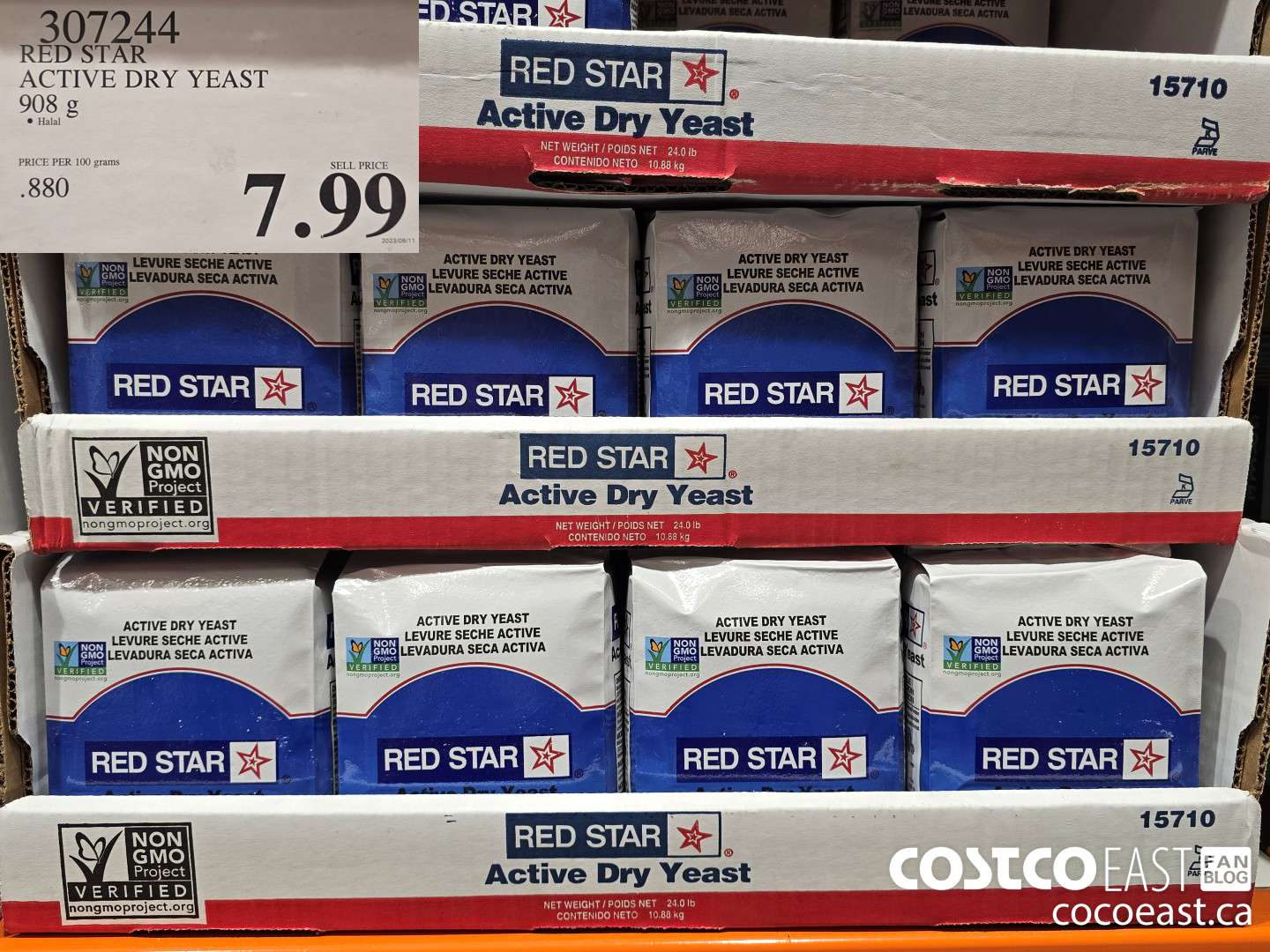 307244 RED STAR ACTIVE DRY YEAST 908 G $7.99