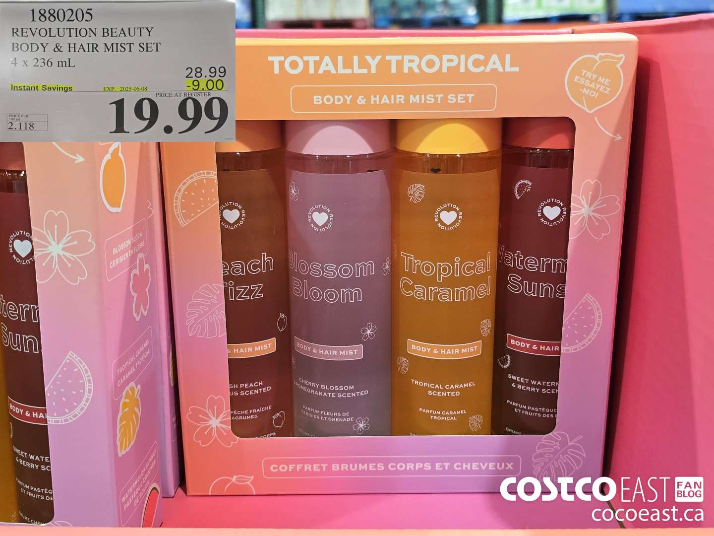 1880205 REVOLUTION BEAUTY BODY & HAIR MIST SET 4 x 236 mL ($9.00 INSTANT SAVINGS EXPIRES ON 2025-06-08) $19.99