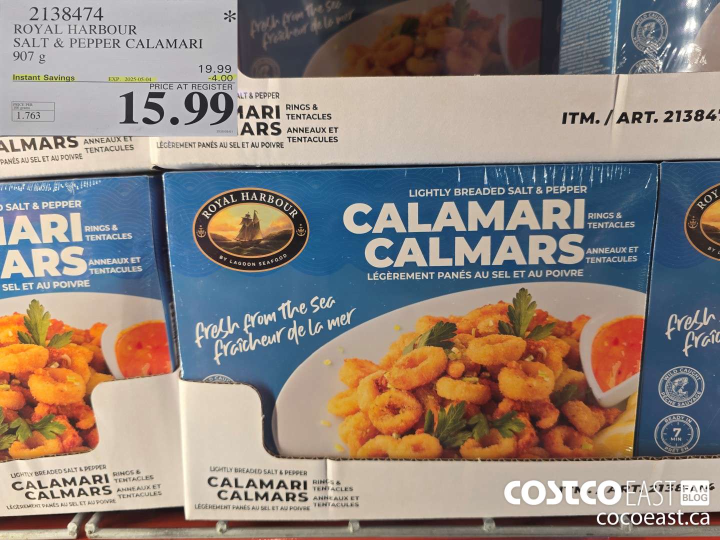 2138474 ROYAL HARBOUR SALT & PEPPER CALAMARI 907 g ($4.00 INSTANT SAVINGS EXPIRES ON 2025-05-04) $15.99