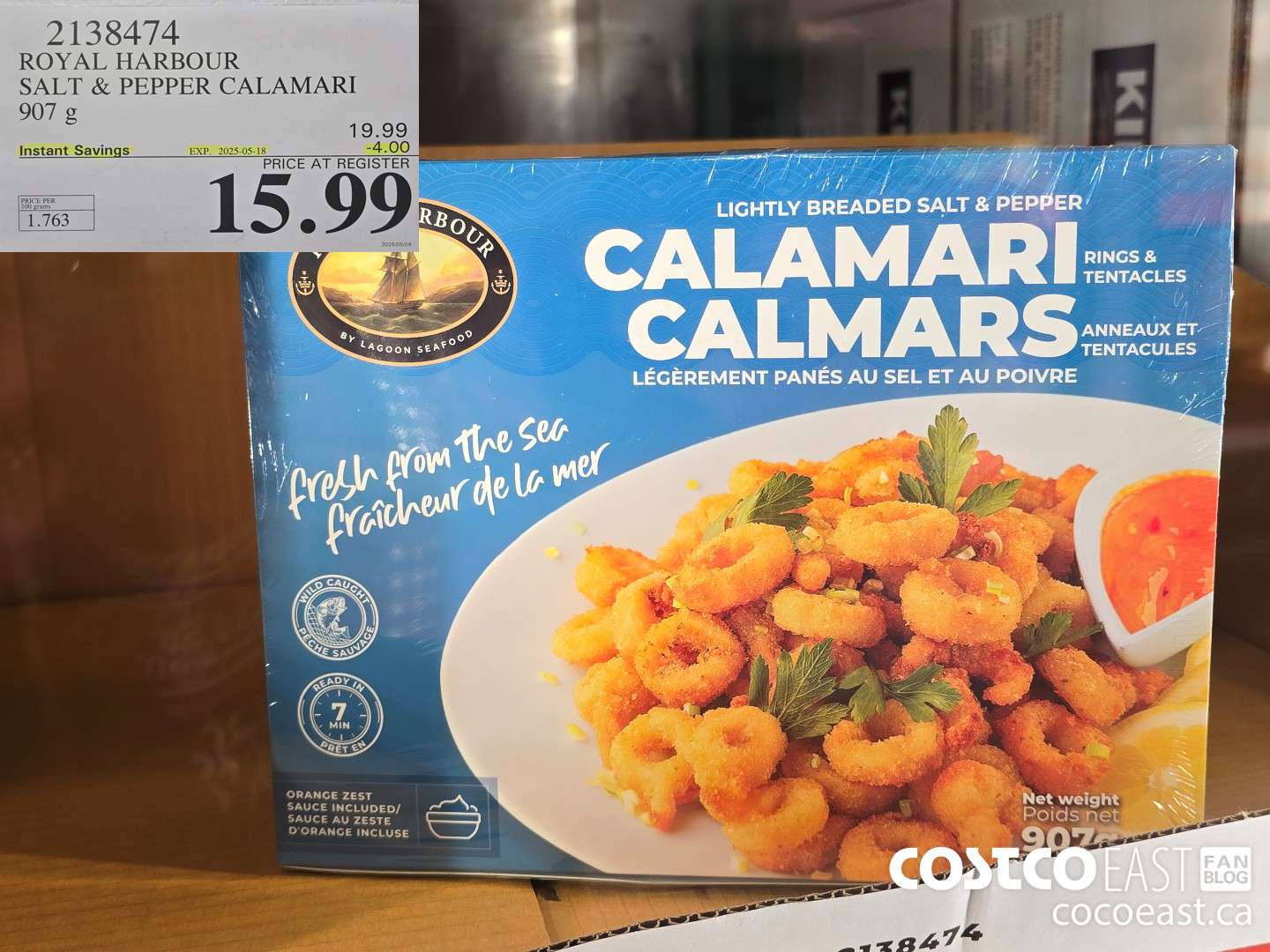 2138474 ROYAL HARBOUR SALT & PEPPER CALAMARI 907 g ($4.00 INSTANT SAVINGS EXPIRES ON 2025-05-18) $15.99