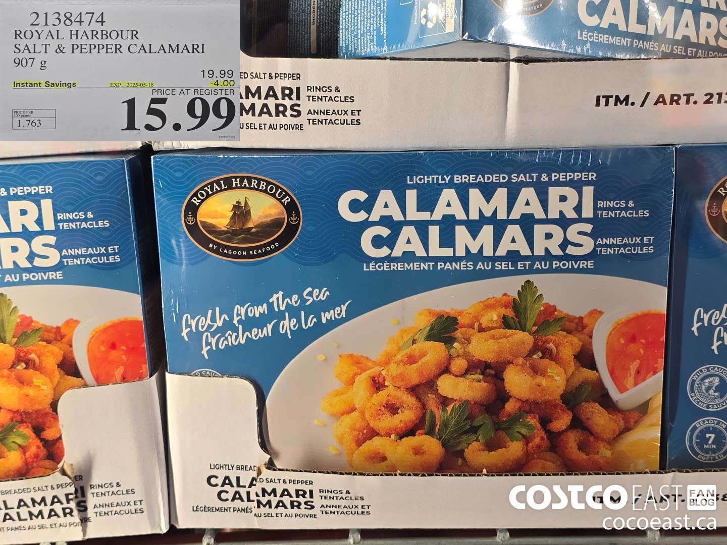 2138474 ROYAL HARBOUR SALT & PEPPER CALAMARI 907 g ($4.00 INSTANT SAVINGS EXPIRES ON 2025-05-18) $15.99