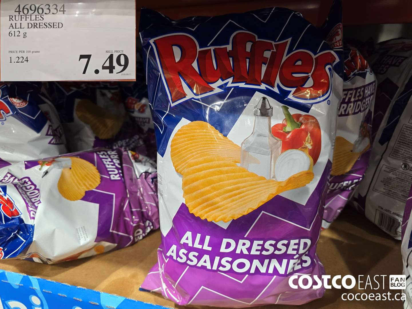 4696334 RUFFLES ALL DRESSED 612 g $7.49
