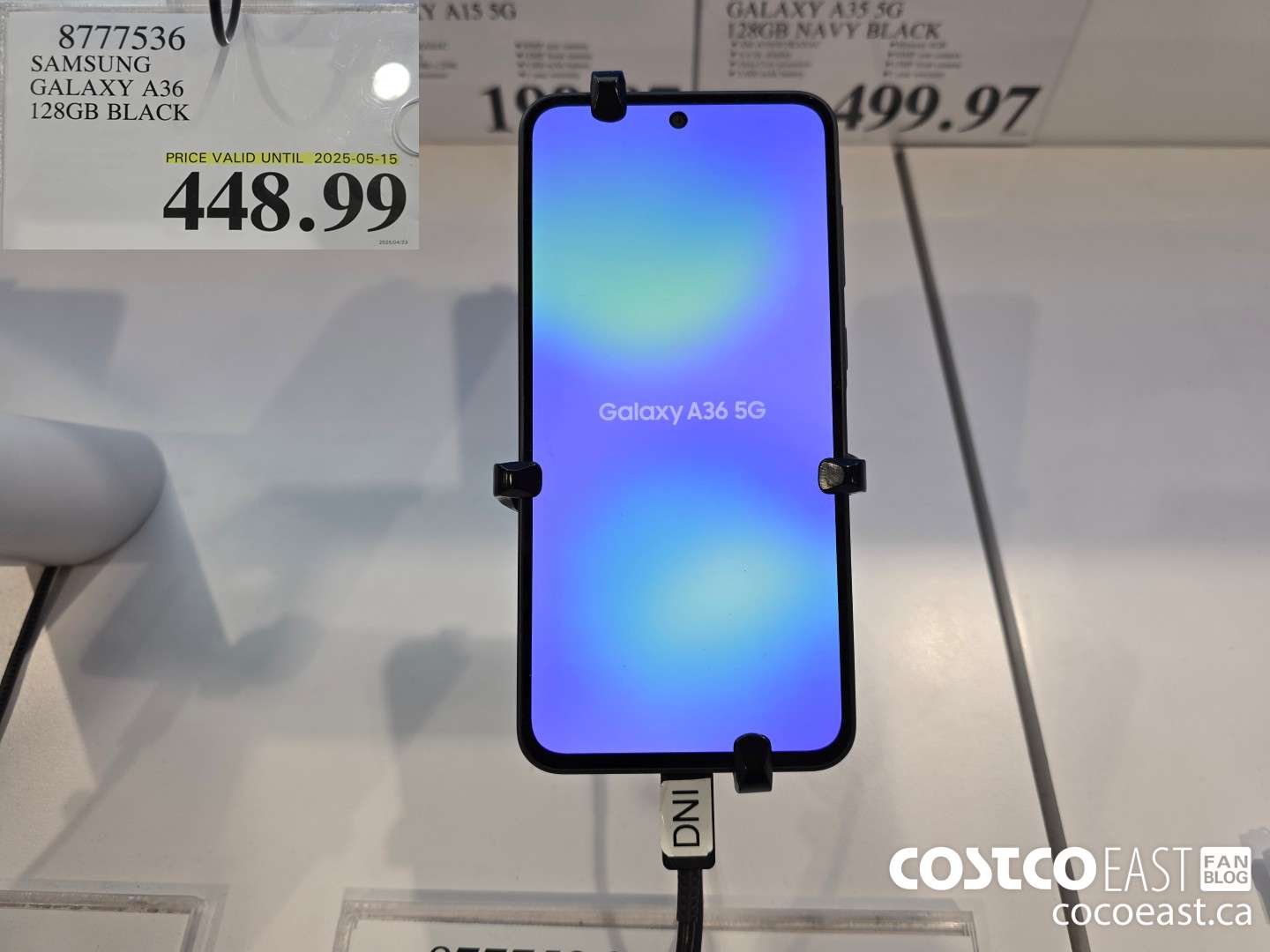 8777536 SAMSUNG GALAXY A36 128GB BLACK $448.99