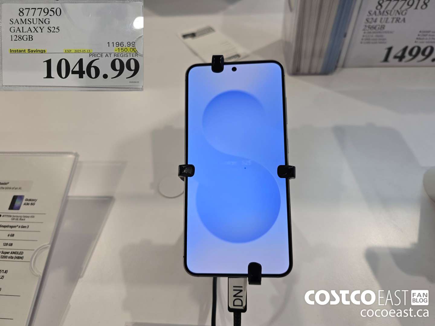 8777950 SAMSUNG GALAXY S25 128GB ($150.00 INSTANT SAVINGS EXPIRES ON 2025-05-13) $1046.99