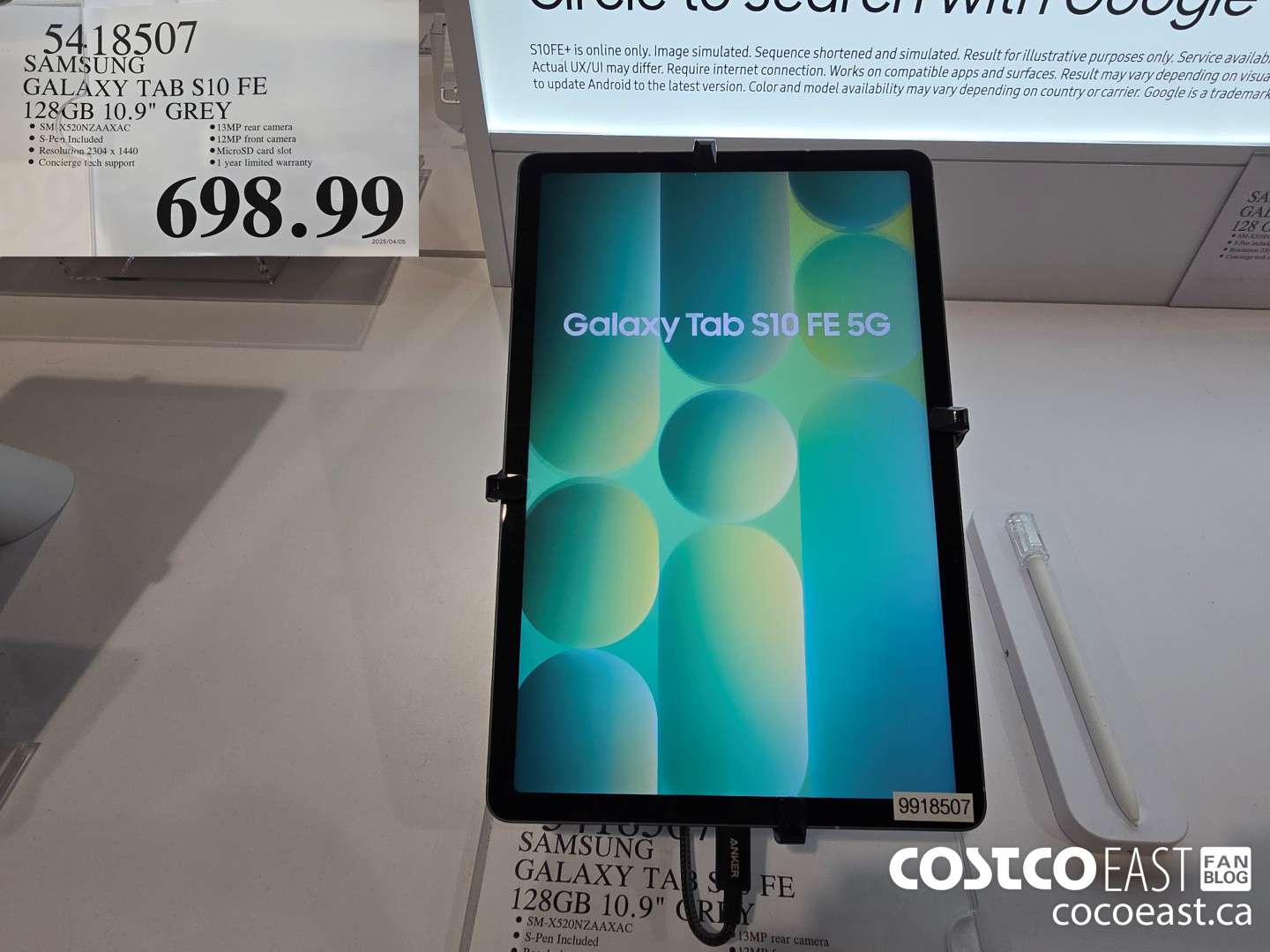 5418507 SAMSUNG GALAXY TAB S10 FE 128GB 10.9