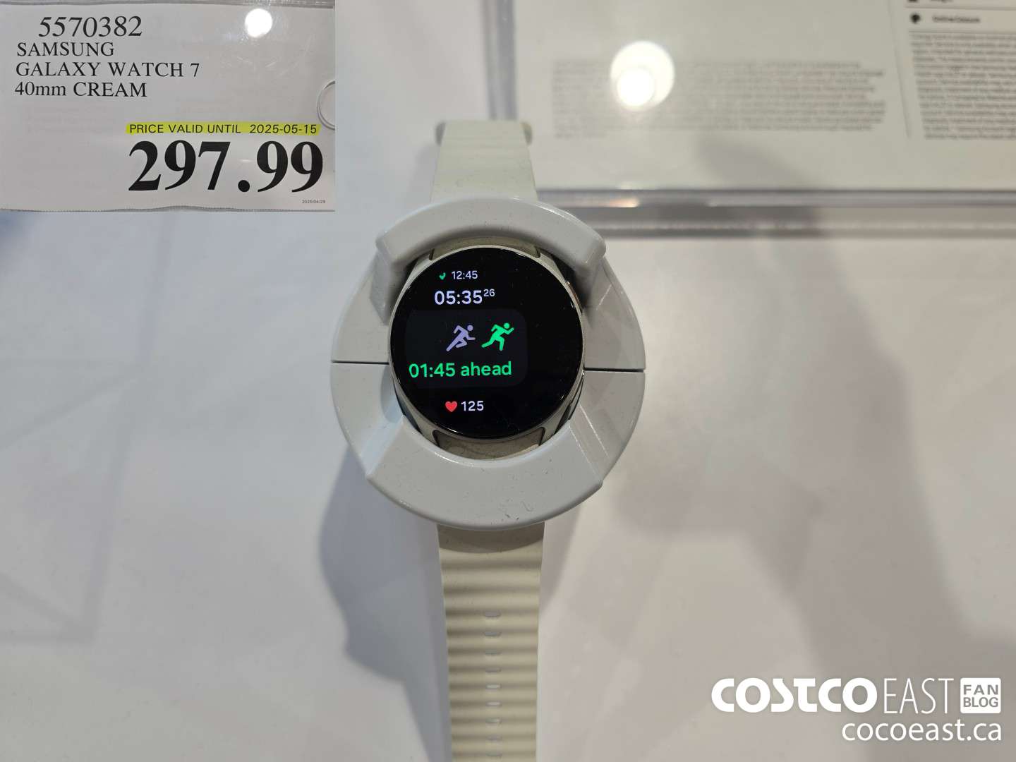 5570382 SAMSUNG GALAXY WATCH 7 40mm CREAM $297.99