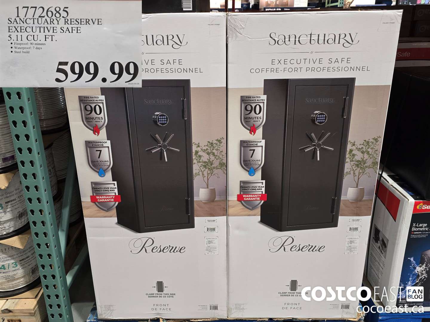 1772685 SANCTUARY RESERVE EXECUTIVE SAFE 5.11 CU. FT. $599.99