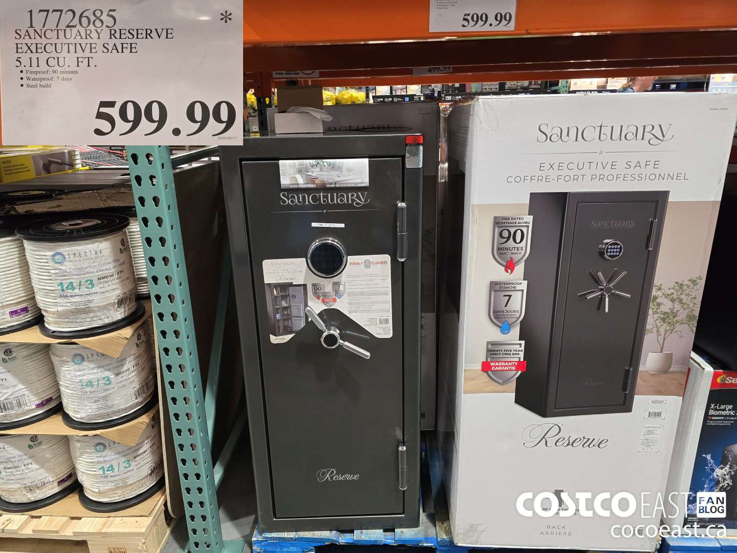 1772685 SANCTUARY RESERVE EXECUTIVE SAFE 5.11 CU. FT. $599.99