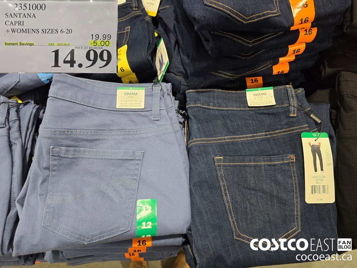 2351000 SANTANA CAPRI +LADIES SIZES 6-20 ($5.00 INSTANT SAVINGS EXPIRES ON 2025-06-01) $14.99