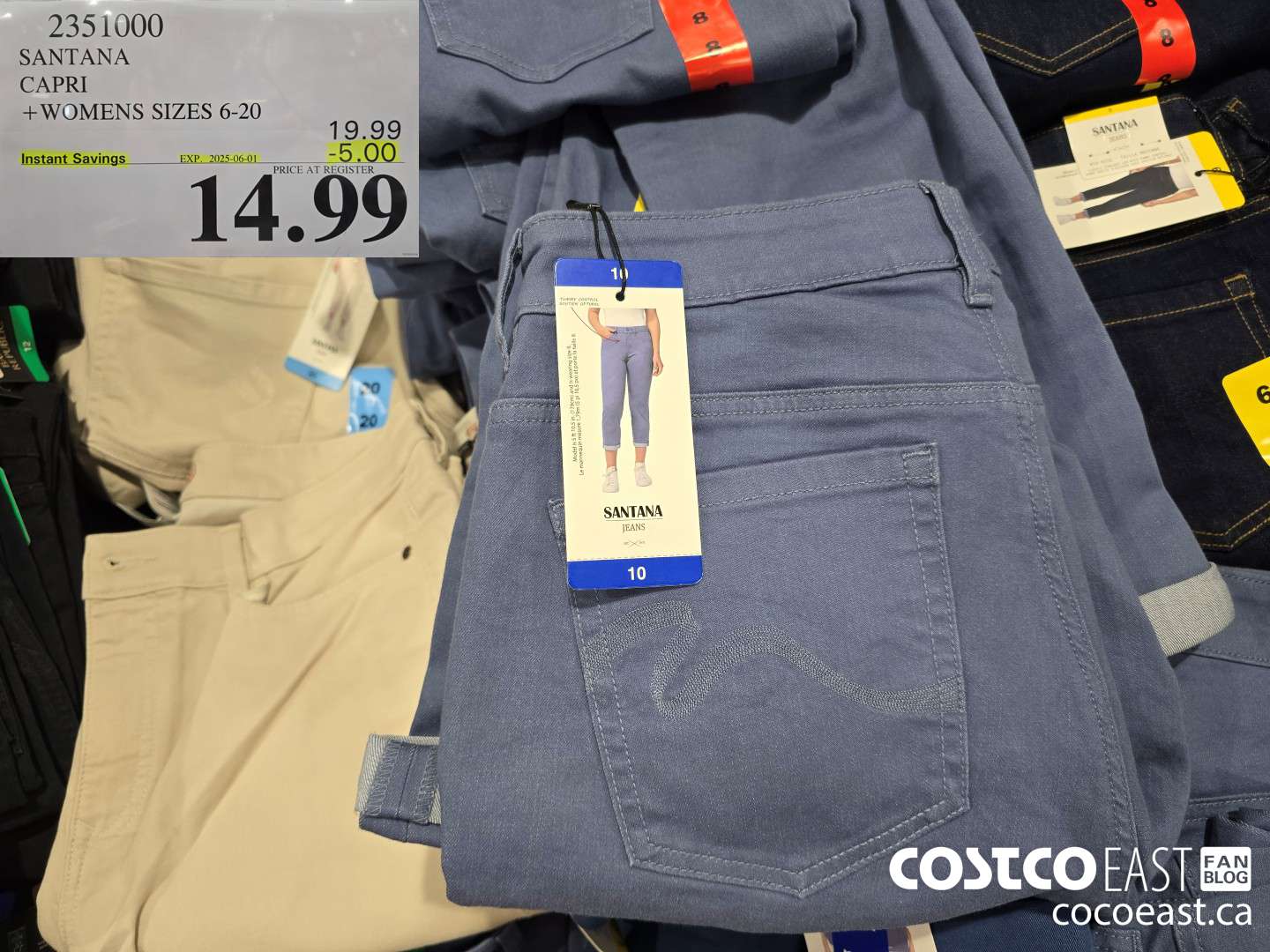 2351000 SANTANA CAPRI +LADIES SIZES 6-20 ($5.00 INSTANT SAVINGS EXPIRES ON 2025-06-01) $14.99