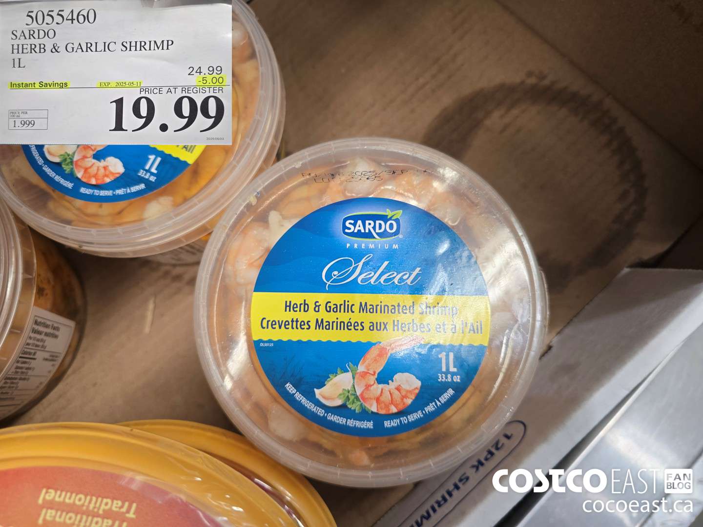 5055460 SARDO HERB & GARLIC SHRIMP 1L  ($5.00 INSTANT SAVINGS EXPIRES ON 2025-05-11) $19.99