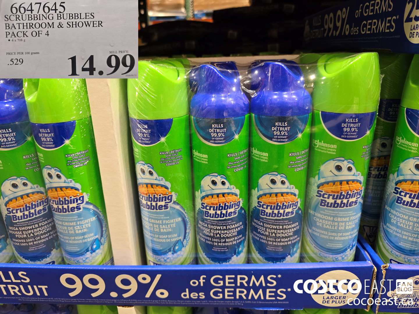 6647645 SCRUBBING BUBBLES BATHROOM & SHOWER PACK OF 4 $14.99