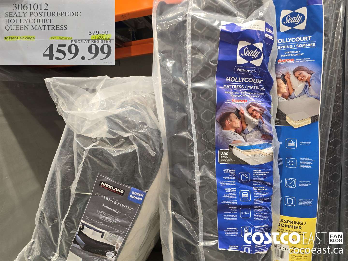 3061012 SEALY POSTUREPEDIC HOLLYCOURT QUEEN MATTRESS ($120.00 INSTANT SAVINGS EXPIRES ON 2025-06-08) $459.99