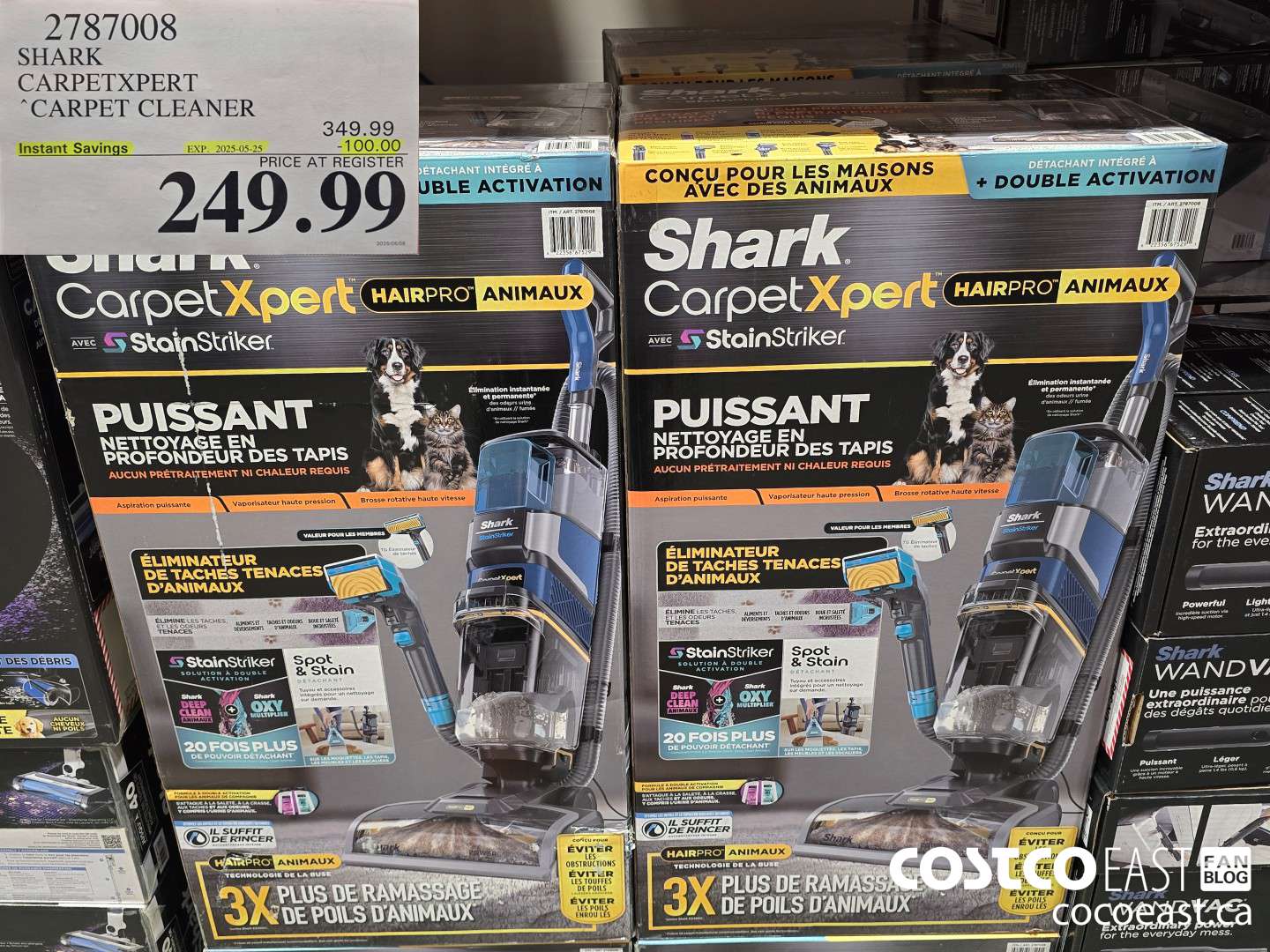 2787008 SHARK CARPETXPERT “CARPET CLEANER ($100.00 INSTANT SAVINGS EXPIRES ON 2025-05-25) $249.99