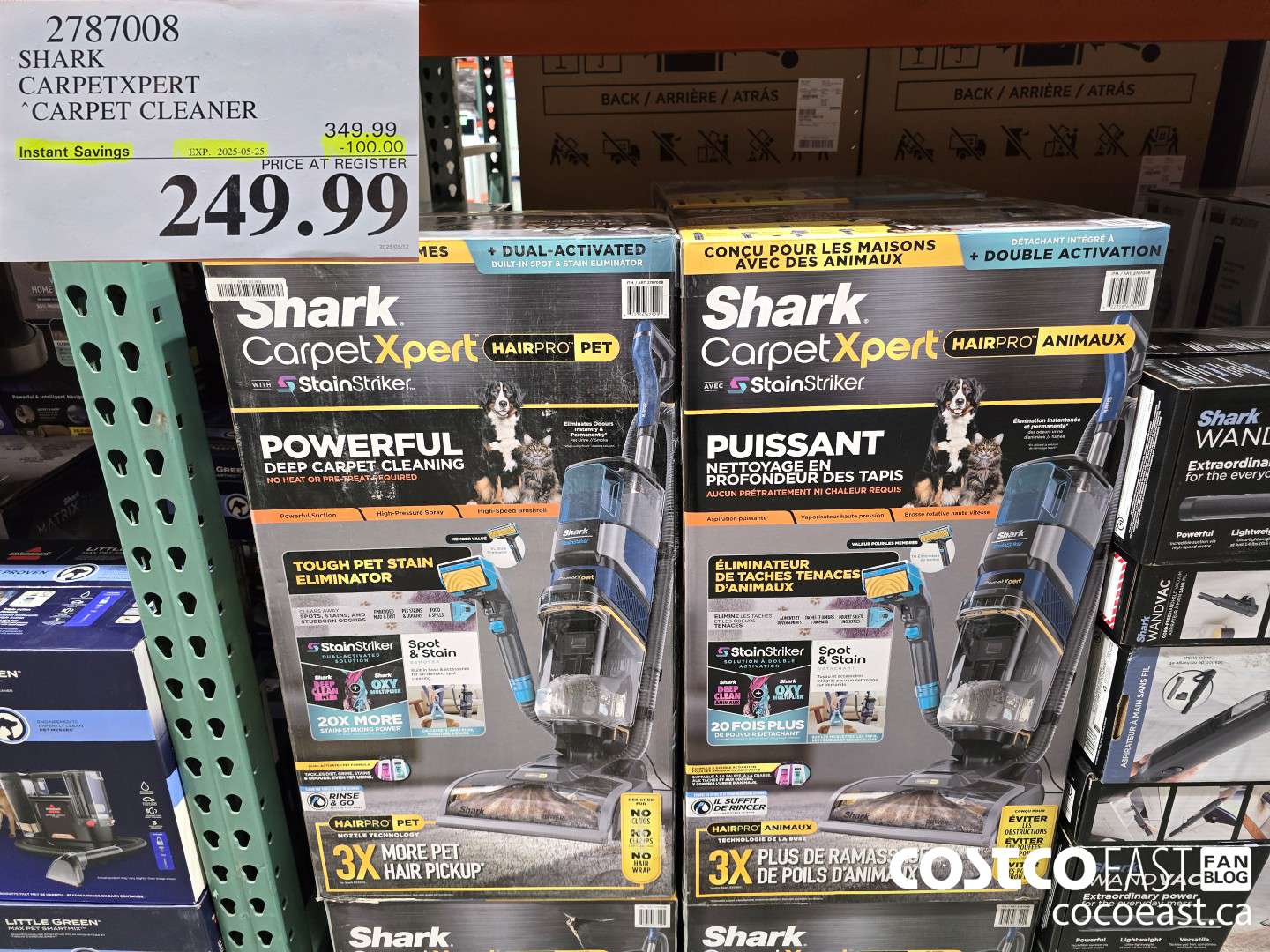 2787008 SHARK CARPETXPERT “CARPET CLEANER ($100.00 INSTANT SAVINGS EXPIRES ON 2025-05-25) $249.99