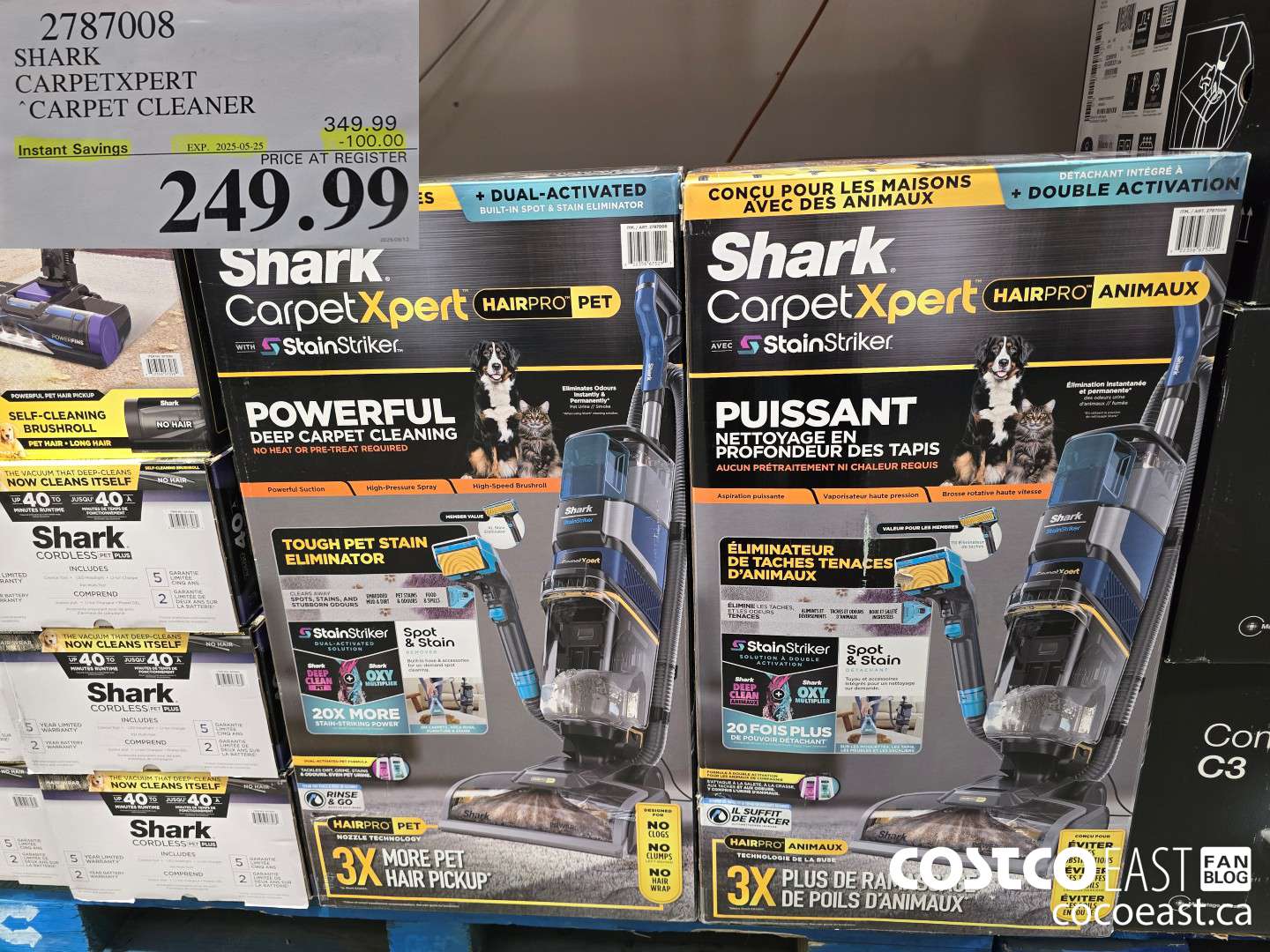 2787008 SHARK CARPETXPERT “CARPET CLEANER ($100.00 INSTANT SAVINGS EXPIRES ON 2025-05-25) $249.99