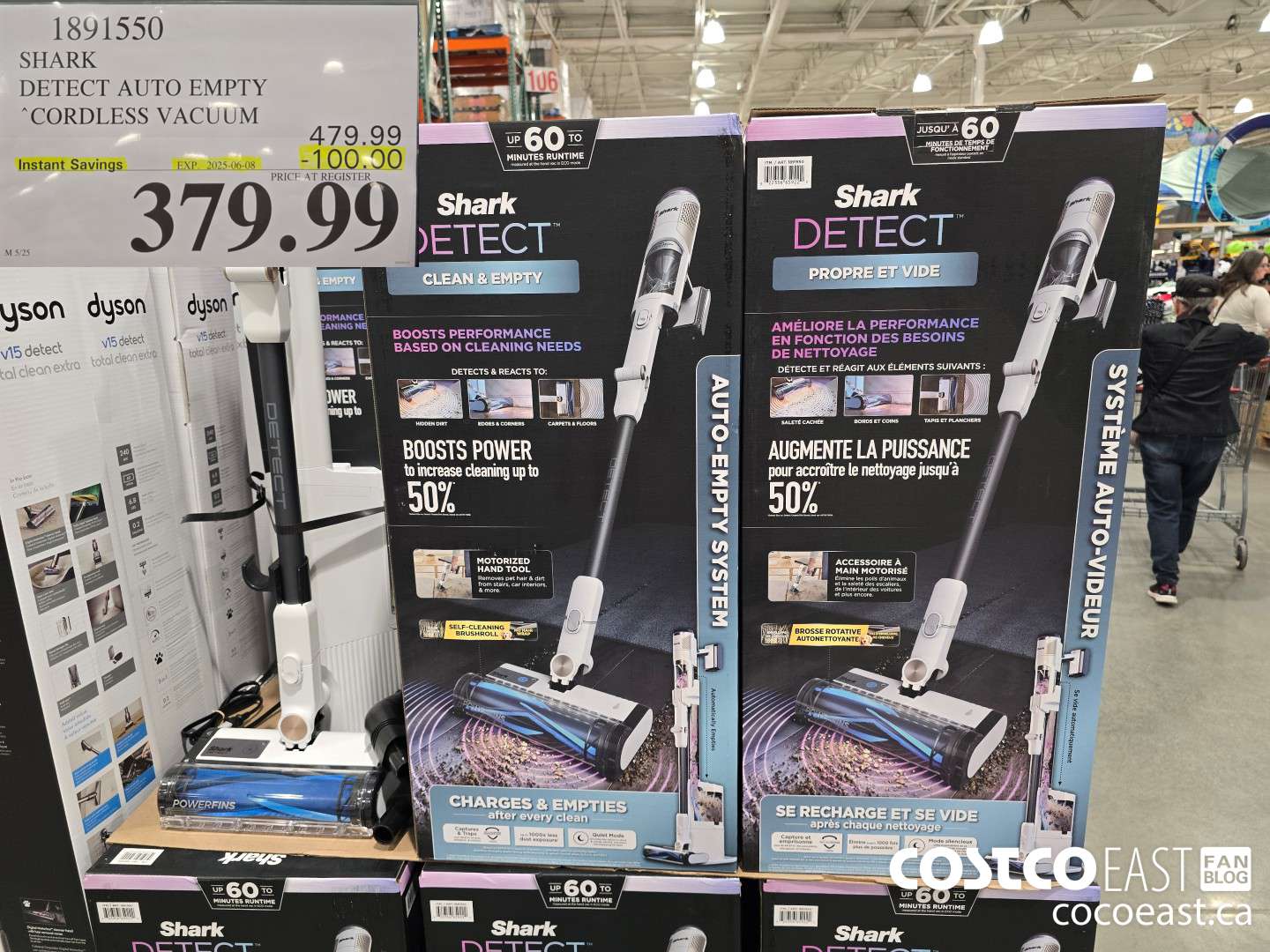 1891550 SHARK DETECT AUTO EMPTY CORDLESS VACUUM ($100.00 INSTANT SAVINGS EXPIRES ON 2025-06-08) $379.99