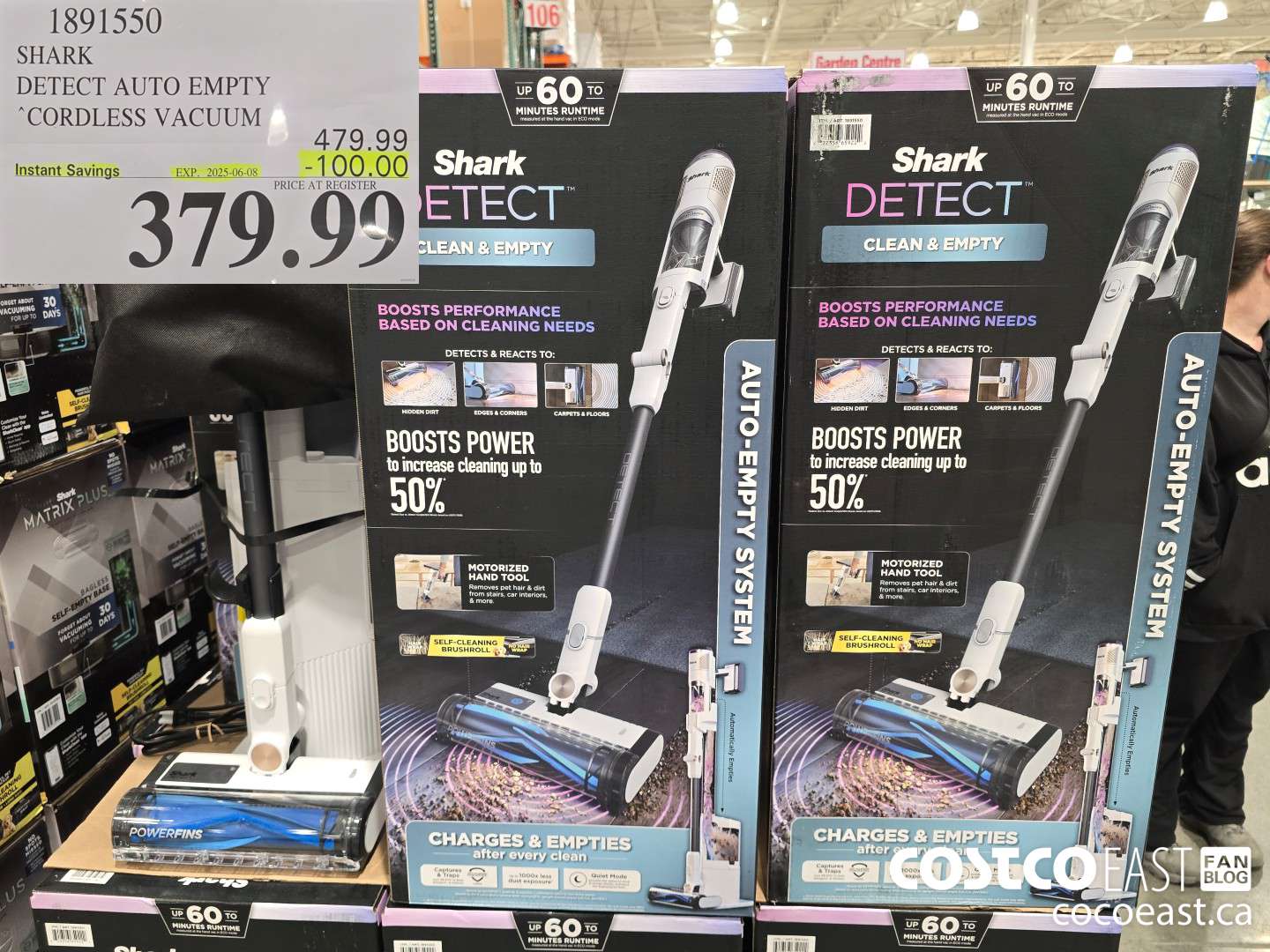 1891550 SHARK DETECT AUTO EMPTY CORDLESS VACUUM ($100.00 INSTANT SAVINGS EXPIRES ON 2025-06-08) $379.99