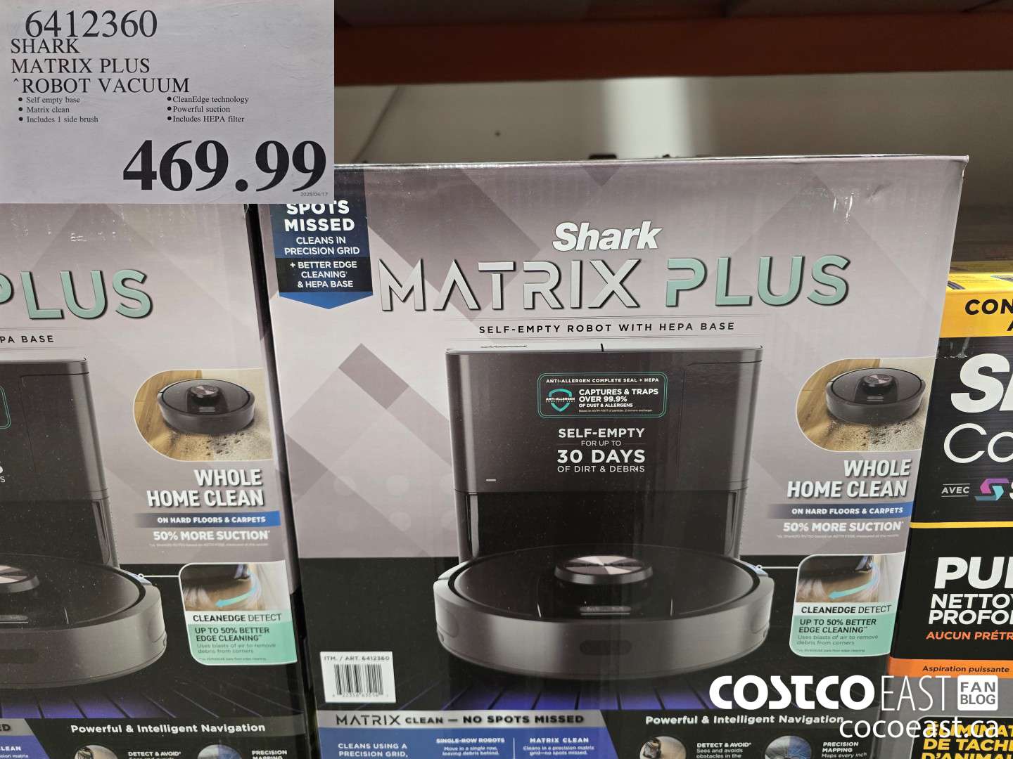 6412360 SHARK MATRIX PLUS ROBOT VACUUM $469.99