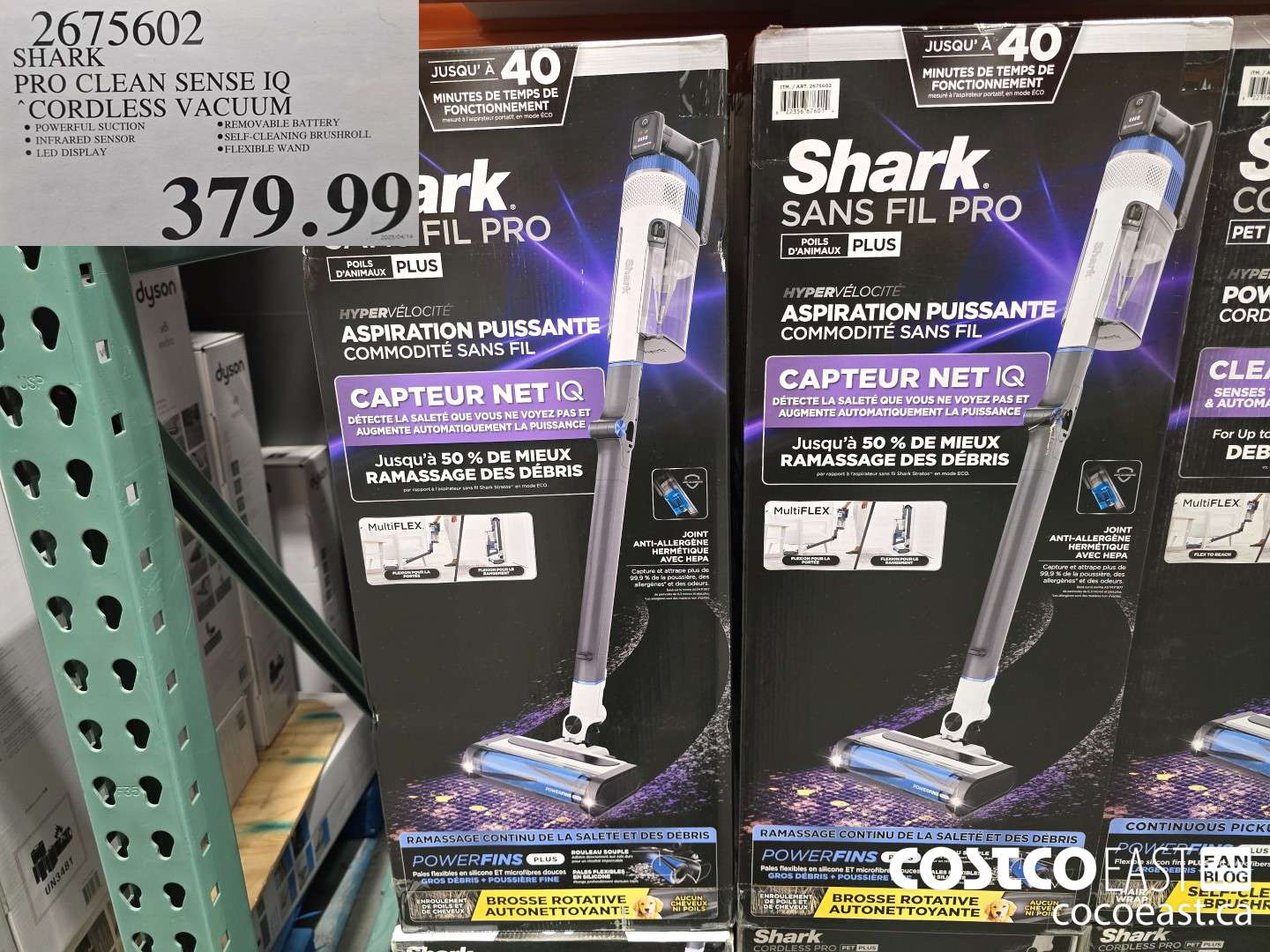 2675602 SHARK PRO CLEAN SENSE IQ CORDLESS VACUUM $379.99
