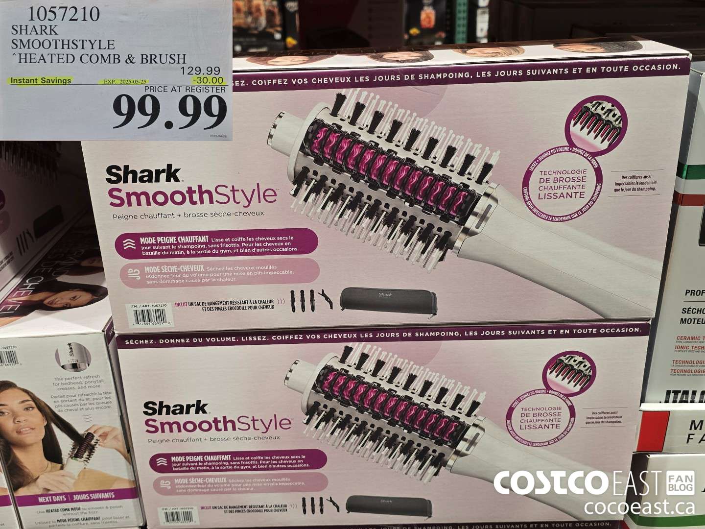 1057210 SHARK SMOOTHSTYLE HEATED COMB & BRUSH ($30.00 INSTANT SAVINGS EXPIRES ON 2025-05-25) $99.99