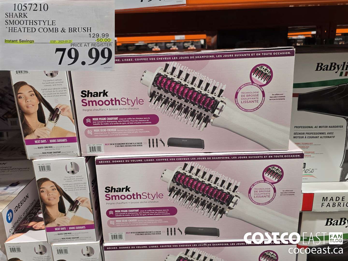 1057210 SHARK SMOOTHSTYLE HEATED COMB & BRUSH ($50.00 INSTANT SAVINGS EXPIRES ON 2025-05-25) $79.99