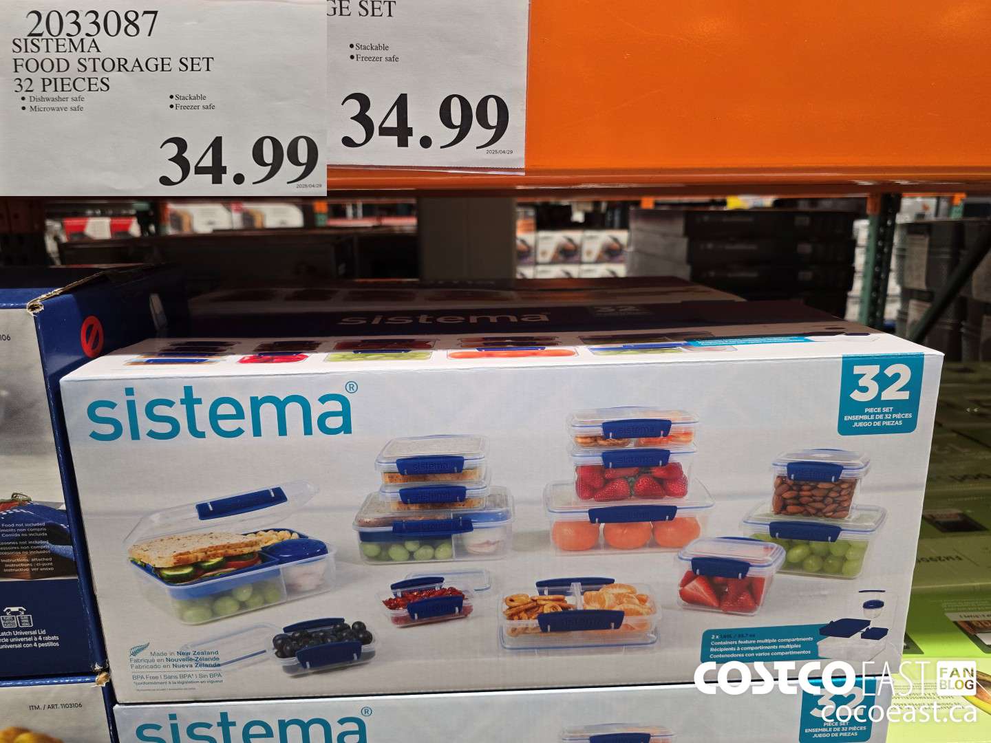 2033087 SISTEMA FOOD STORAGE SET 32 PIECES $34.99