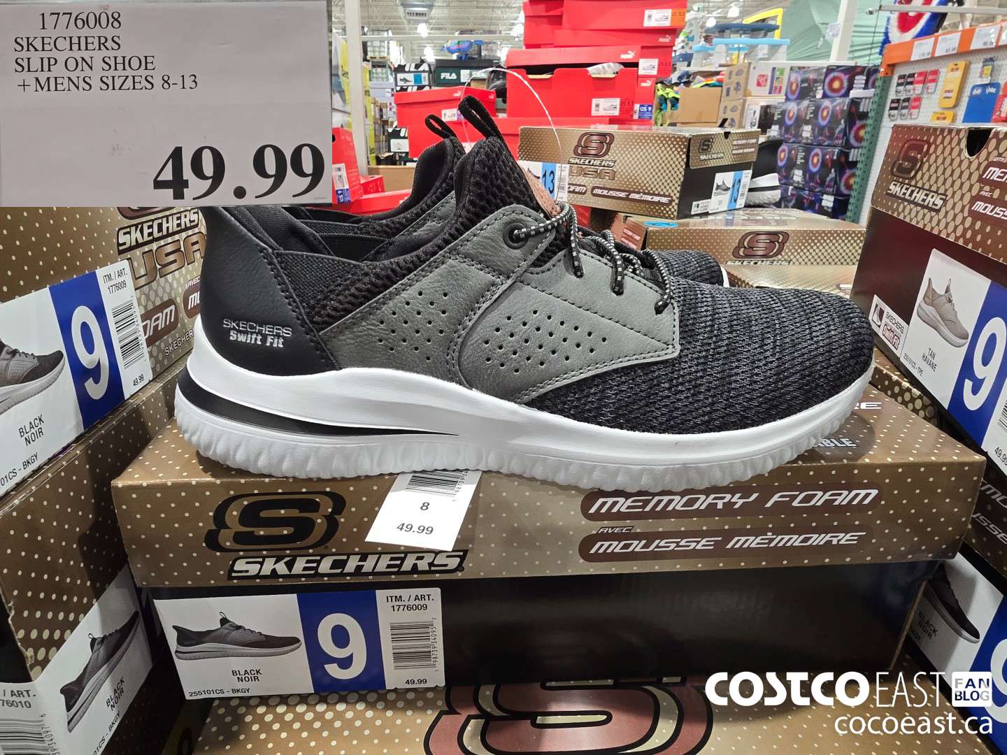 1776008 SKECHERS SLIP ON SHOE +MENS SIZES 8-13 $49.99