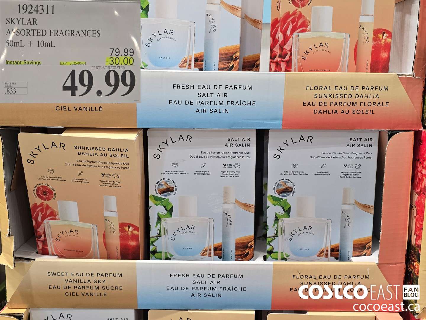 1924311 SKYLAR ASSORTED FRAGRANCES 500mL + 10mL ($30.00 INSTANT SAVINGS EXPIRES ON 2025-06-01) $49.99