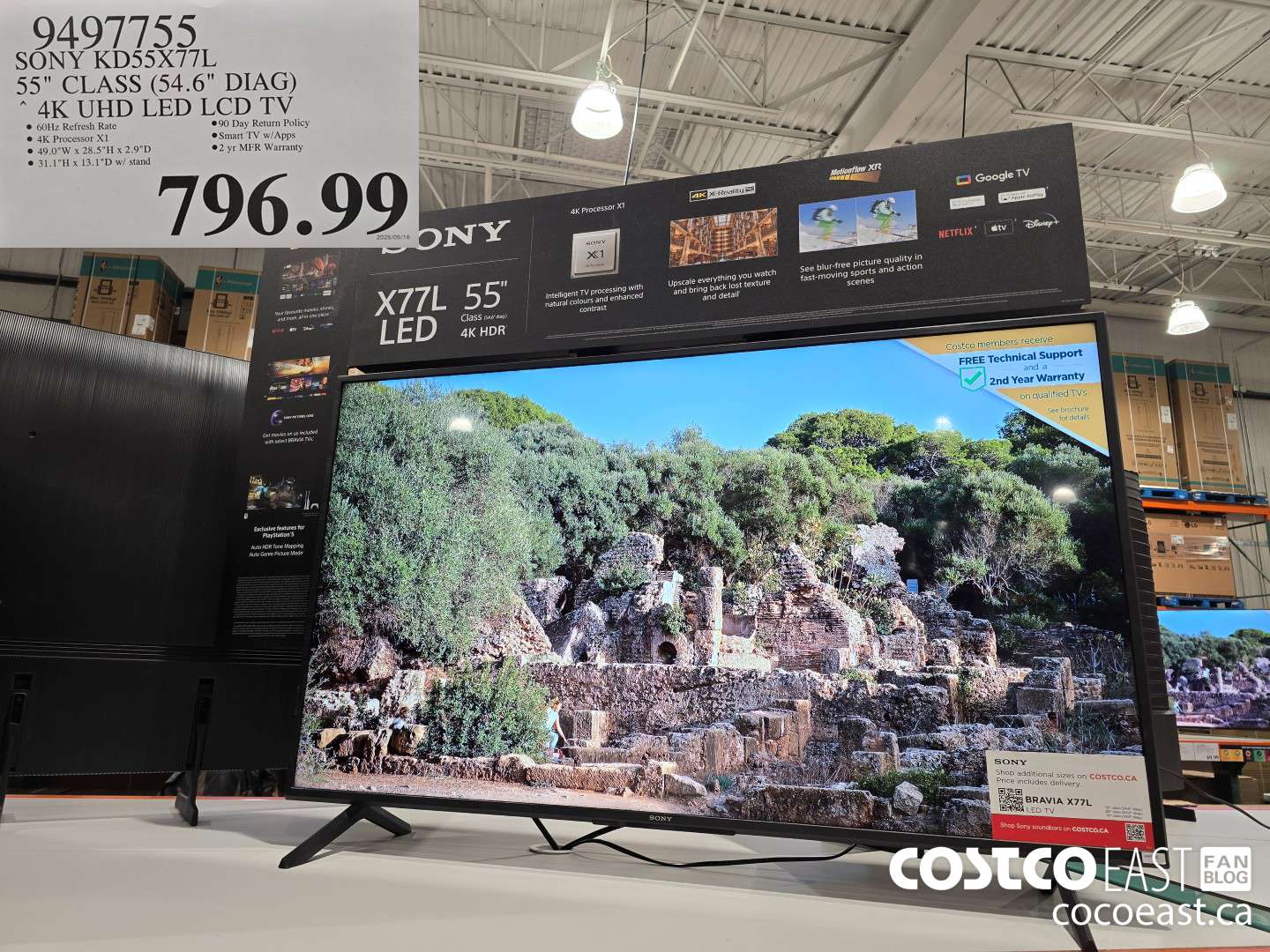 9497755 SONY KD55X77L 55