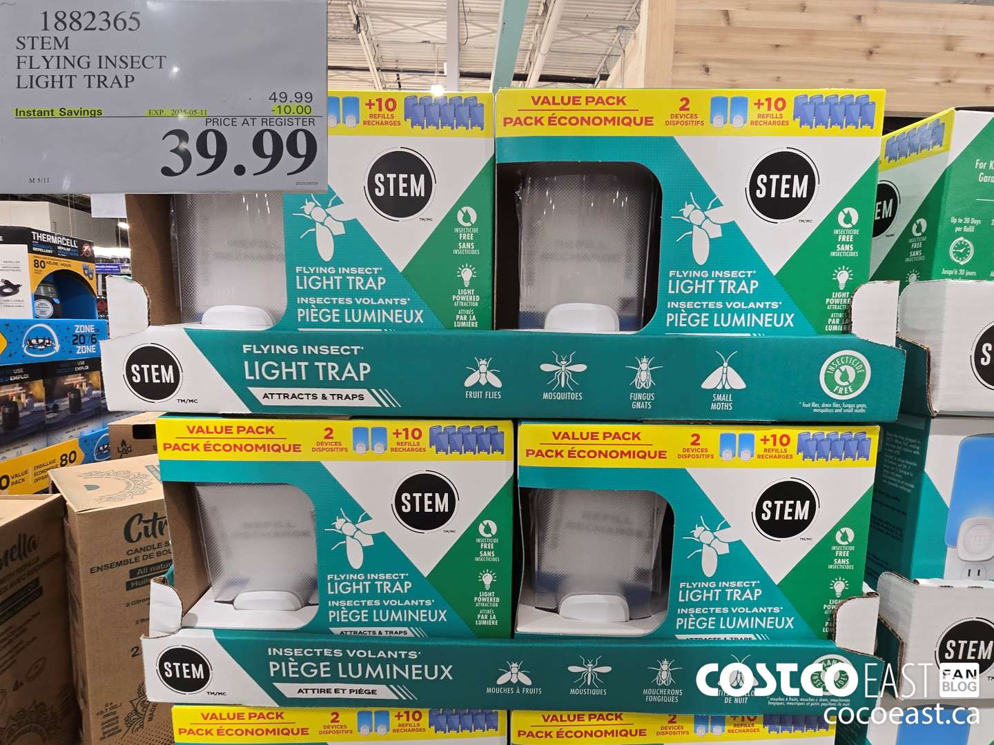 1882365 STEM FLYING INSECT LIGHT TRAP ($10.00 INSTANT SAVINGS EXPIRES ON 2025-05-11) $39.99