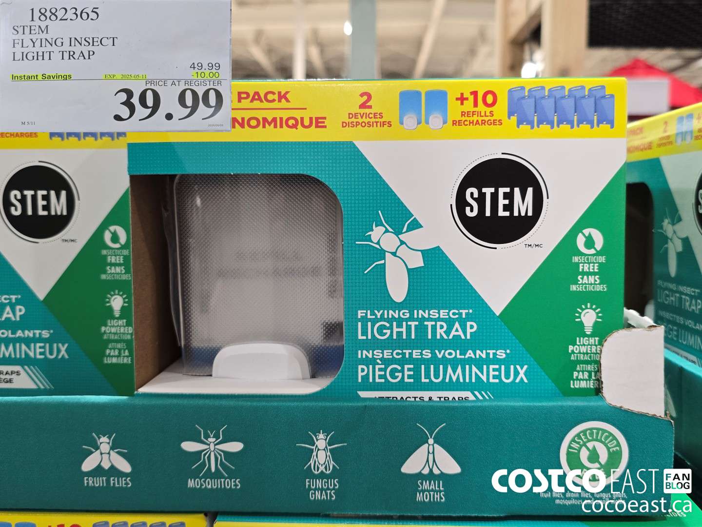 1882365 STEM FLYING INSECT LIGHT TRAP ($10.00 INSTANT SAVINGS EXPIRES ON 2025-05-11) $39.99