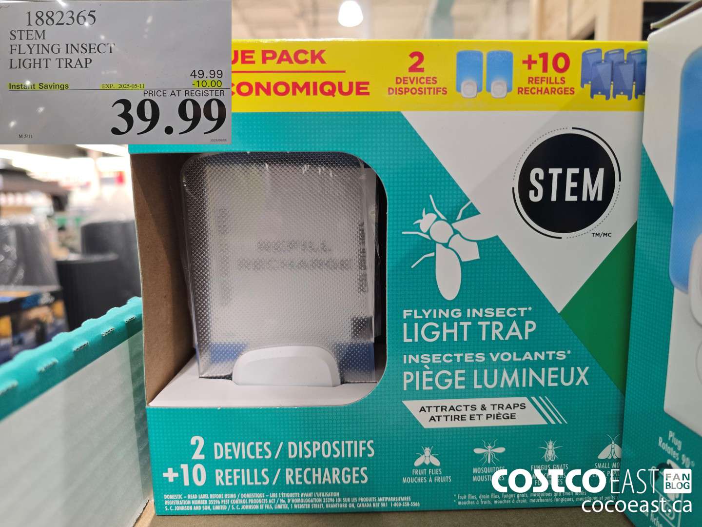 1882365 STEM FLYING INSECT LIGHT TRAP ($10.00 INSTANT SAVINGS EXPIRES ON 2025-05-11) $39.99