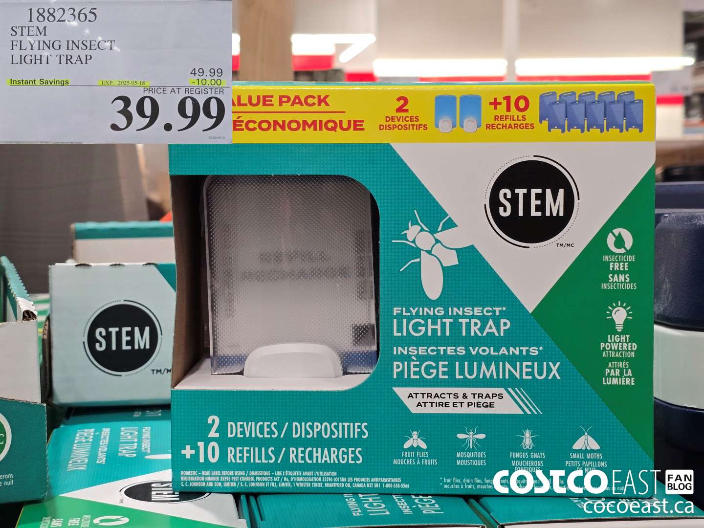 1882365 STEM FLYING INSECT LIGHT TRAP ($10.00 INSTANT SAVINGS EXPIRES ON 2025-05-18) $39.99