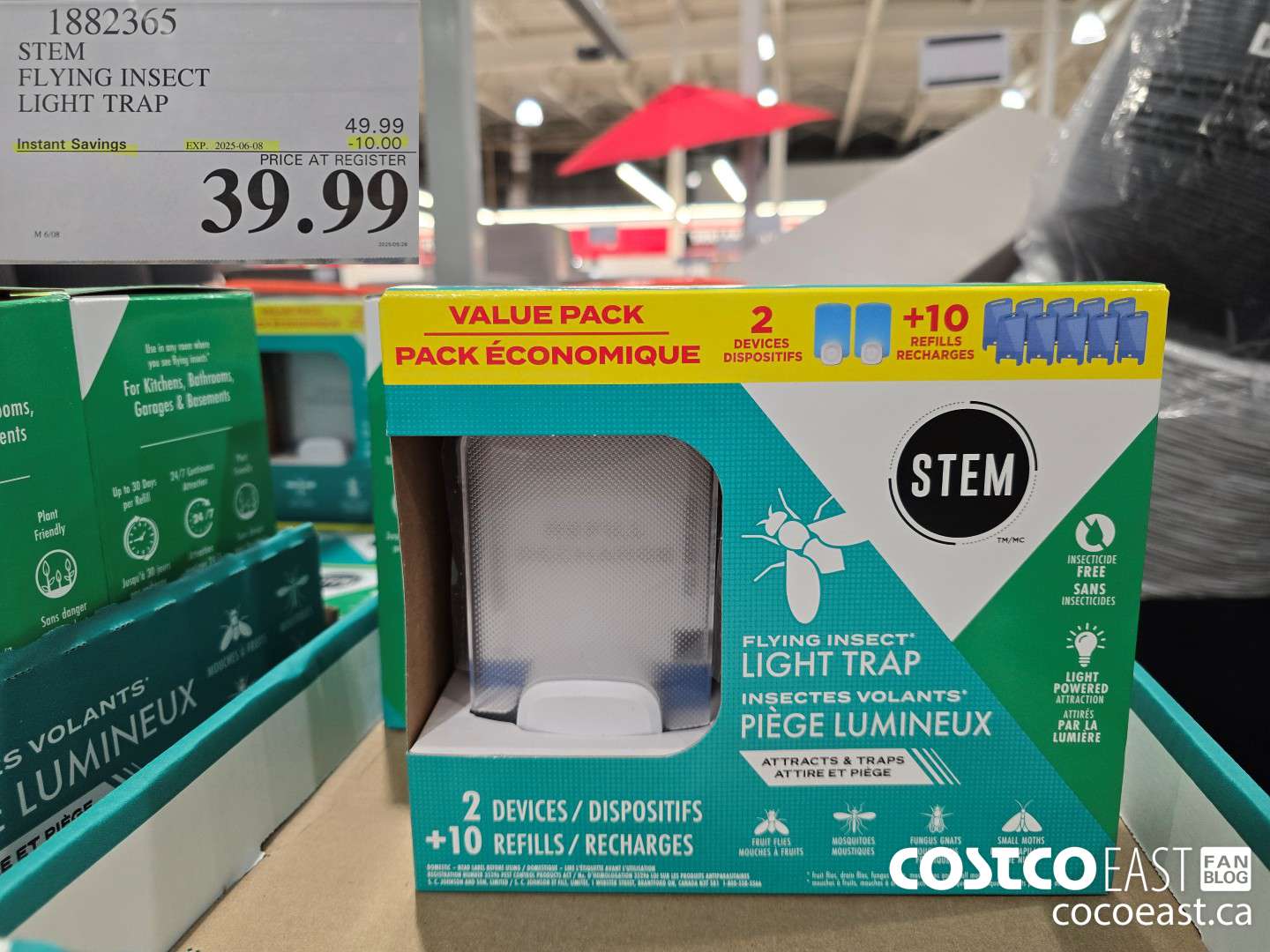 1882365 STEM FLYING INSECT LIGHT TRAP ($10.00 INSTANT SAVINGS EXPIRES ON 2025-06-08) $39.99