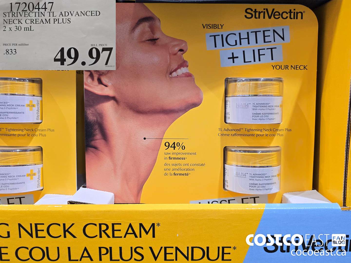 1720447 STRIVECTIN TL ADVANCED NECK CREAM PLUS 2 x 30 mL $49.97