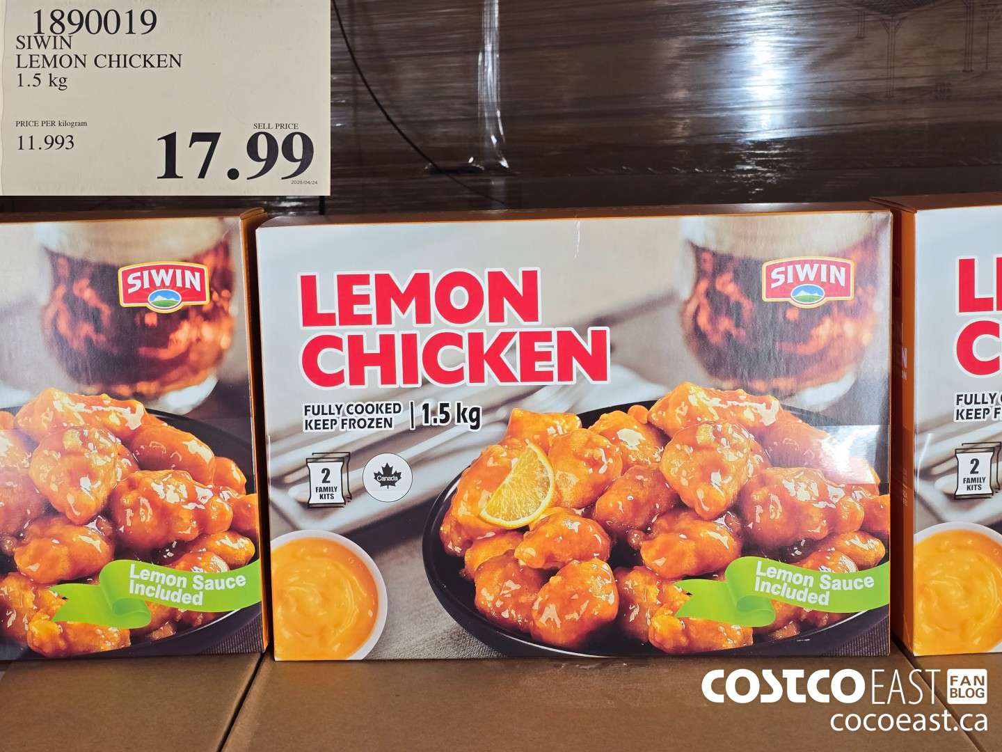1890019 STWIN LEMON CHICKEN 1.5 kg $17.99
