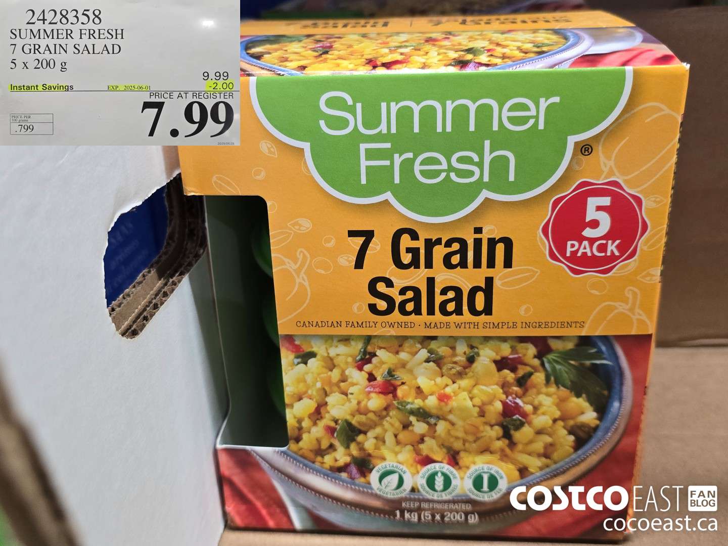 2428358 SUMMER FRESH 7 GRAIN SALAD 5 x 200 g ($2.00 INSTANT SAVINGS EXPIRES ON 2025-06-01) $7.99