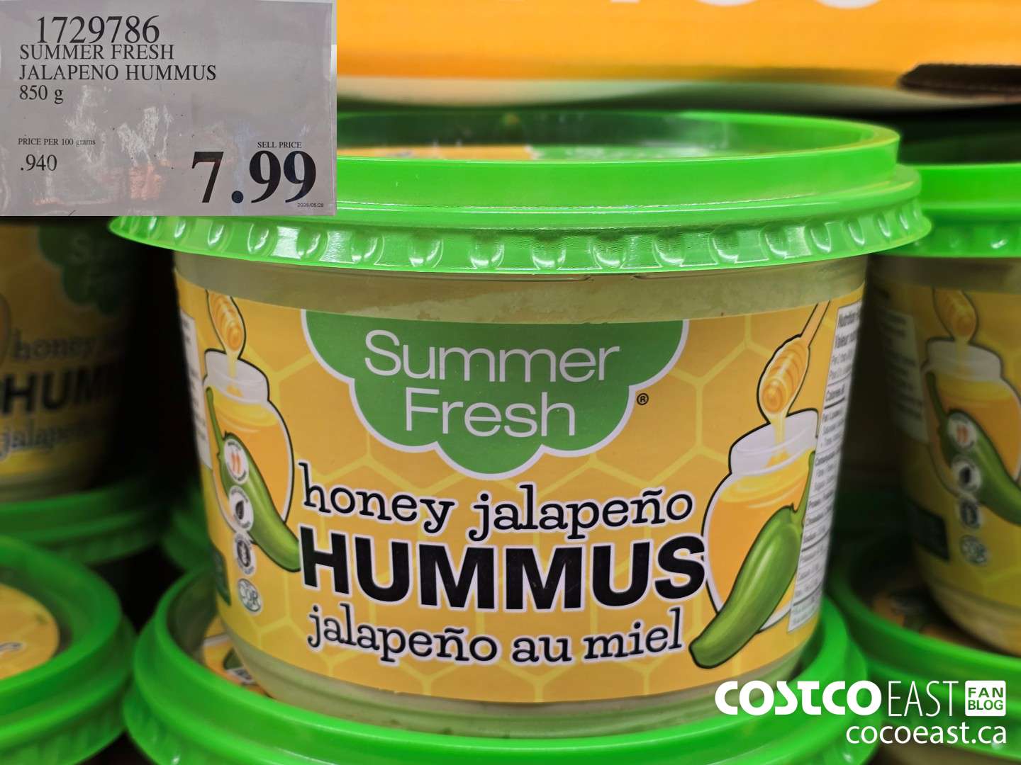 1729786 SUMMER FRESH JALAPENO HUMMUS 850 g $7.99