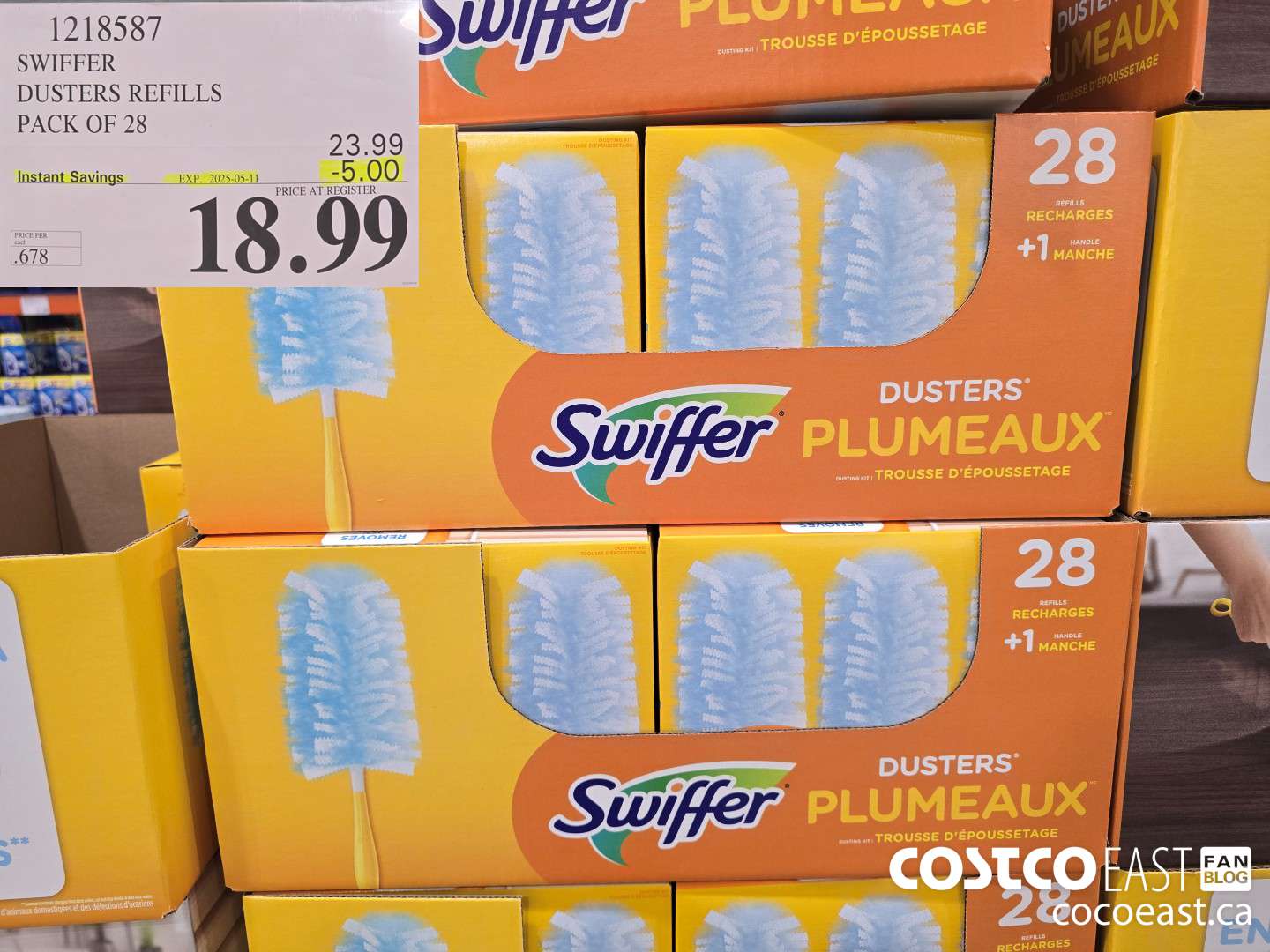 1218587 SWIFFER DUSTERS REFILLS PACK OF 28 ($5.00 INSTANT SAVINGS EXPIRES ON 2025-05-11) $18.99