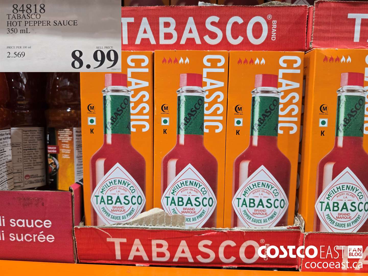 84818 TABASCO HOT PEPPER SAUCE 350 ML $8.99