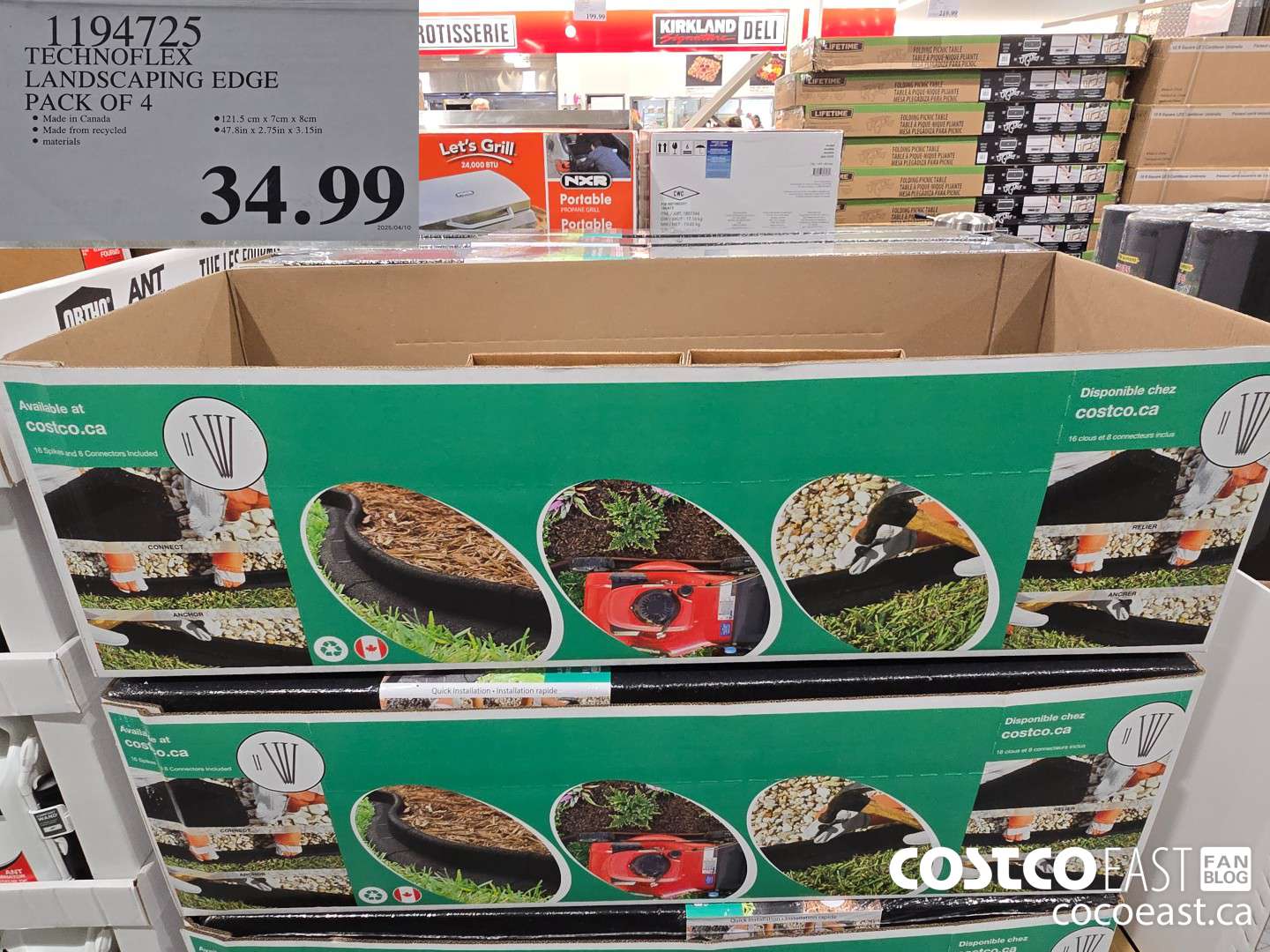 1194725 TECHNOFLEX LANDSCAPING EDGE PACK OF 4 $34.99