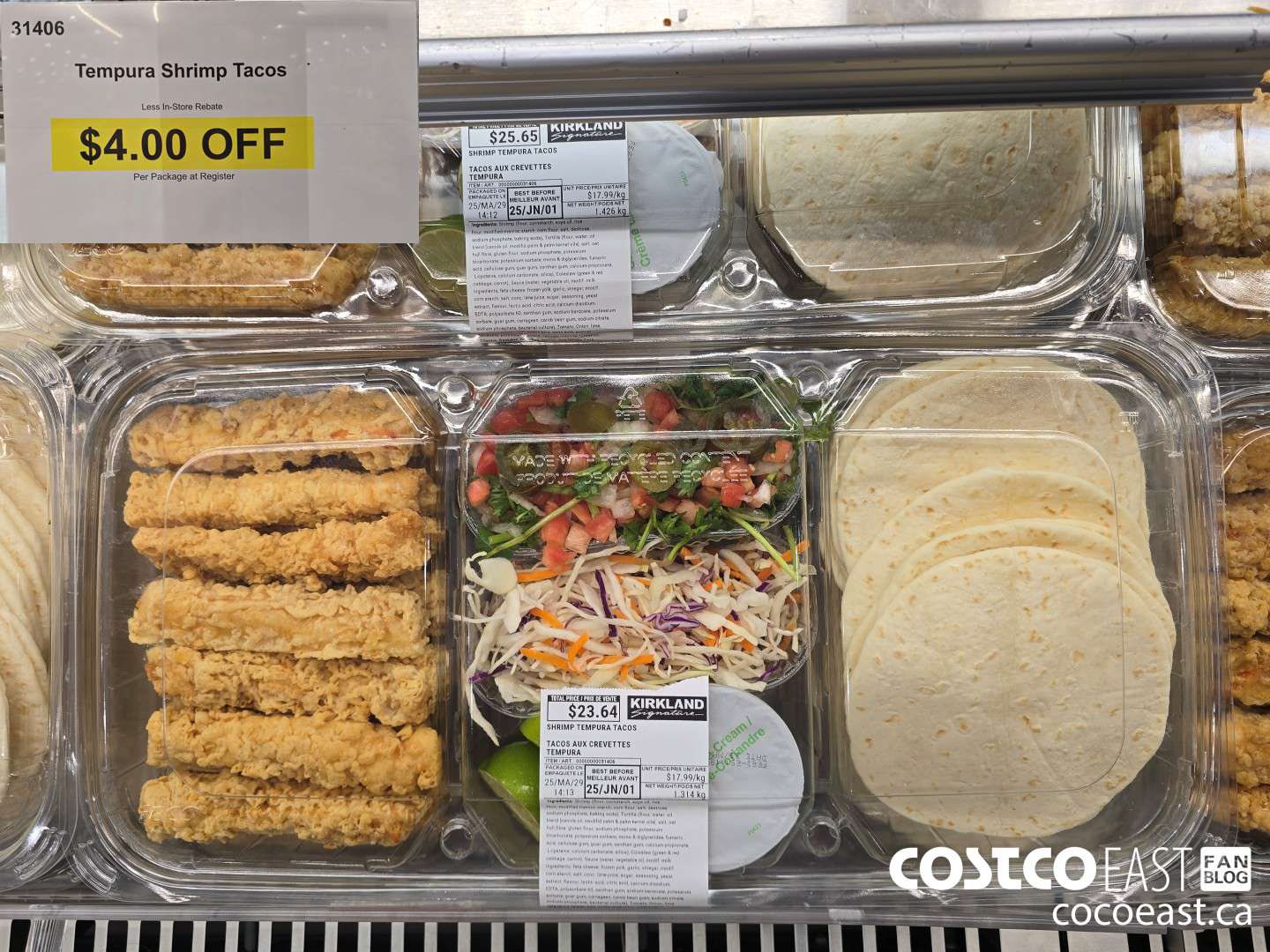 31406 TEMPURA SHRIMP TACOS ($4.00 INSTANT SAVINGS)