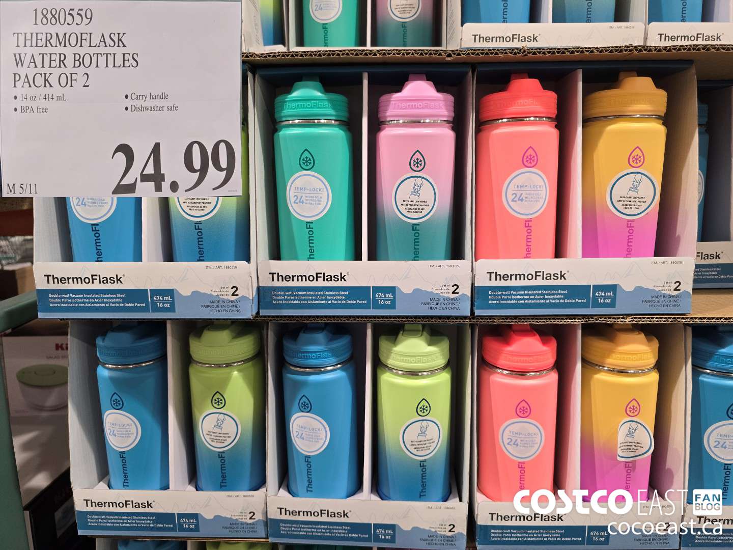 1880559 THERMOFLASK WATER BOTTLES PACK OF 2 $24.99