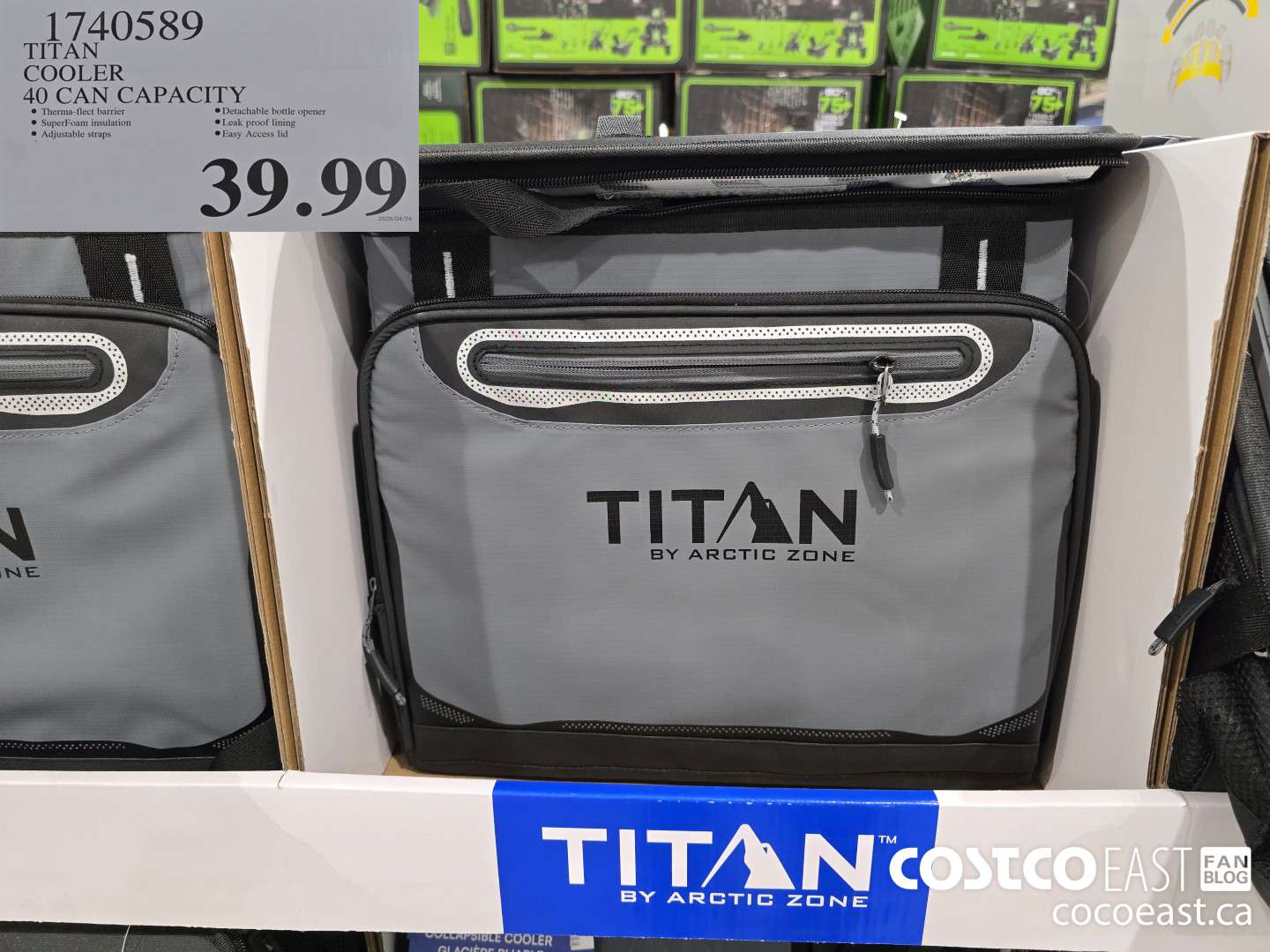 1740589 TITAN COOLER 40 CAN CAPACITY $39.99