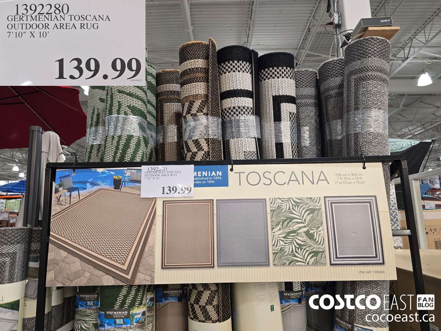 1392280 TOSCANA OUTDOOR AREA RUG 7'10