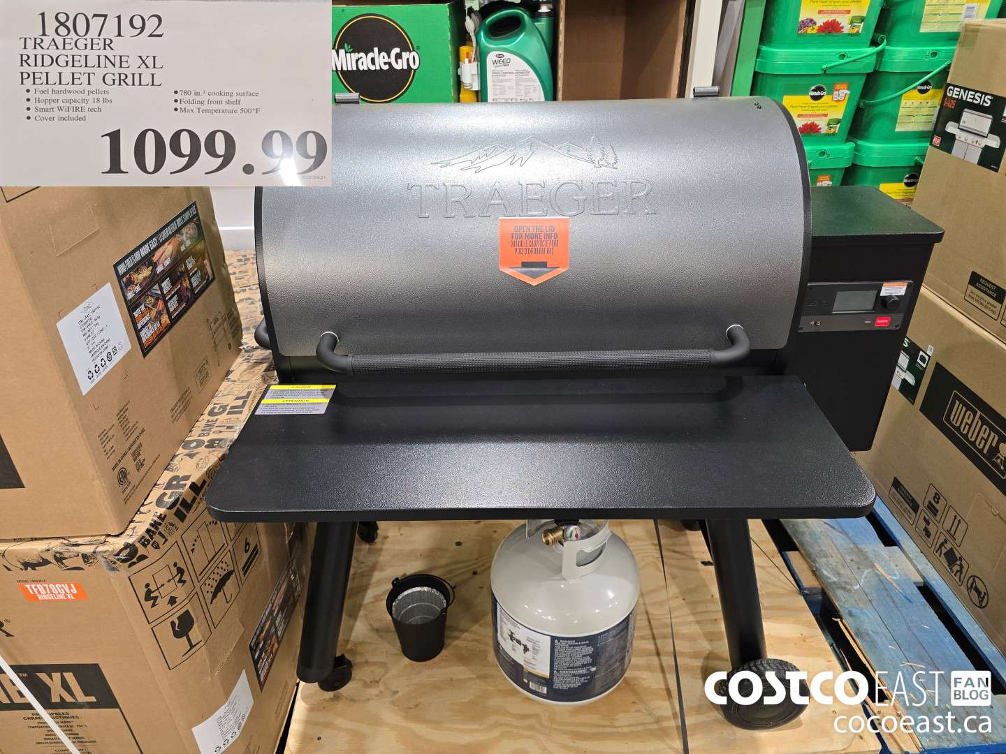 1807192 TRAEGER RIDGELINE XL PELLET GRILL $1099.99