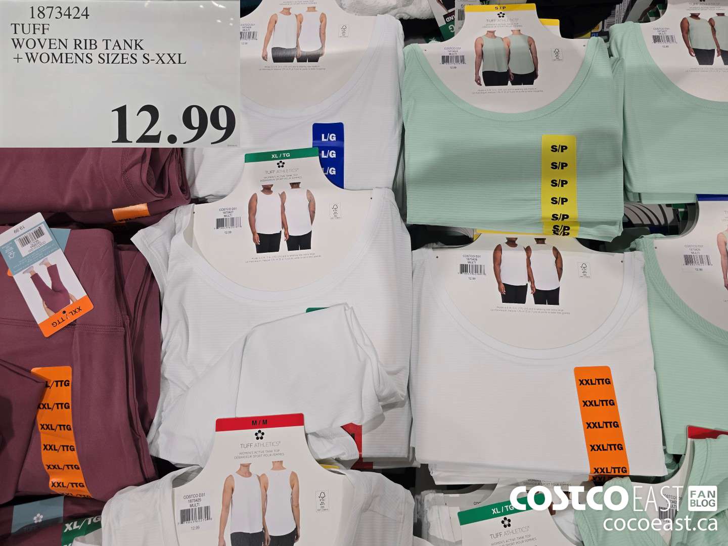 1873424 TUFER WOVEN RIB TANK + WOMENS SIZES S-XXL $12.99