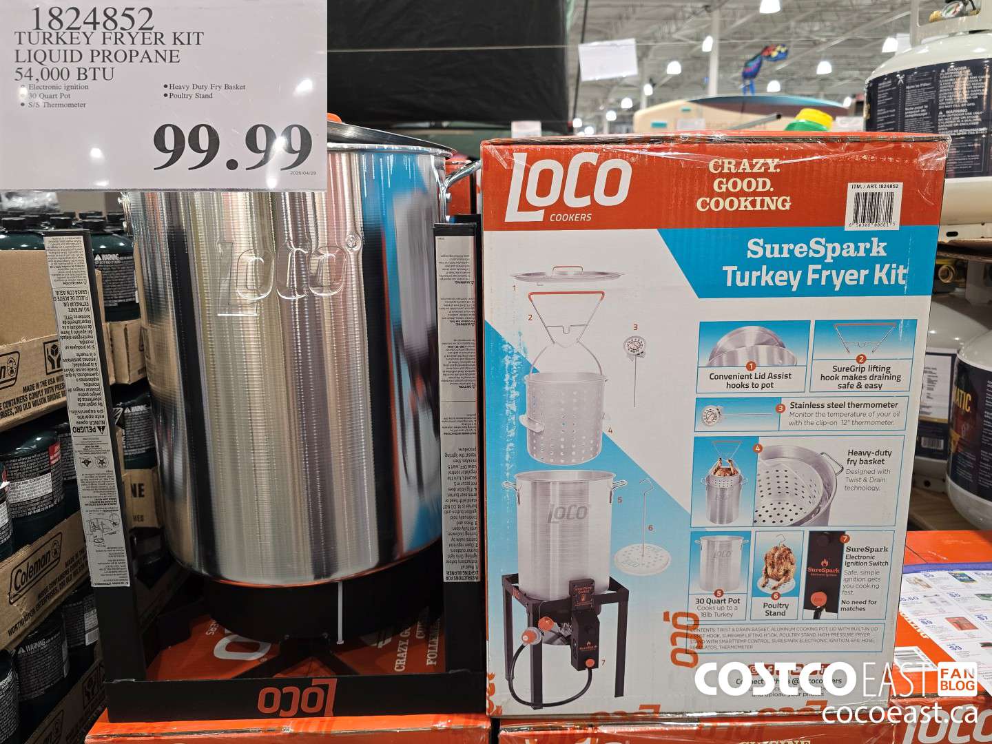 1824852 TURKEY FRYER KIT LIQUID PROPANE 54,000 BTU $99.99