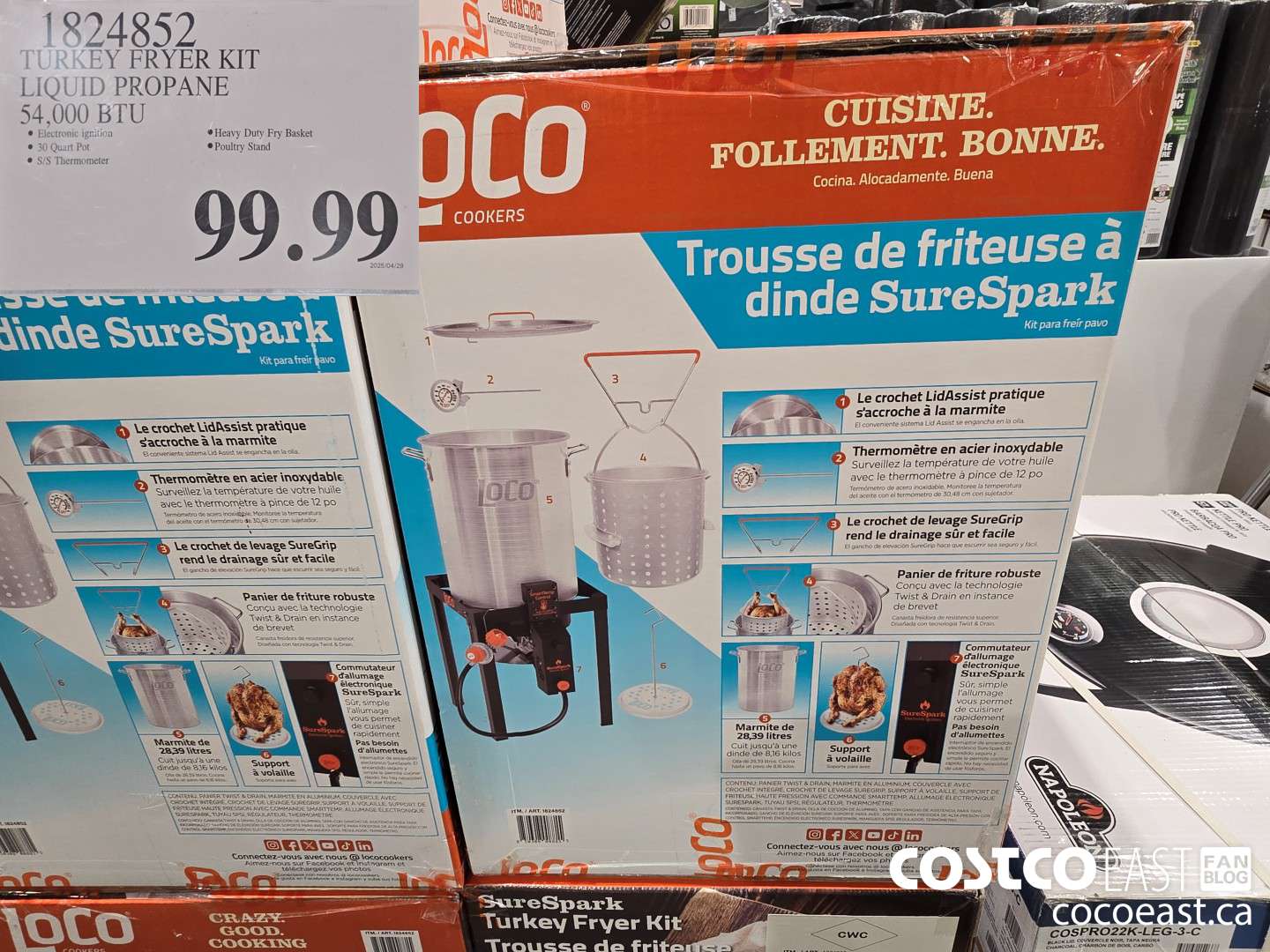 1824852 TURKEY FRYER KIT LIQUID PROPANE 54,000 BTU $99.99